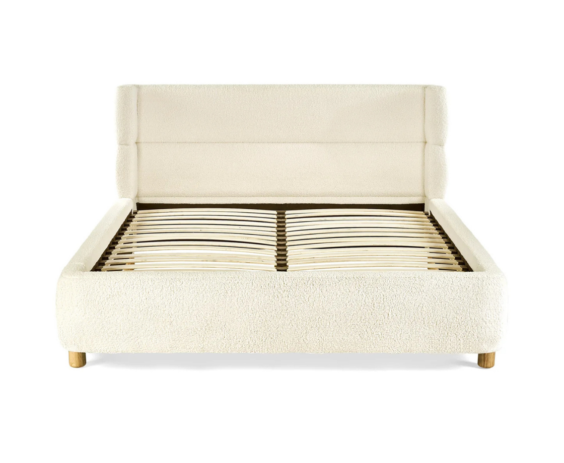 Obrie 5ft Boucle Kingsize Bed - Beige