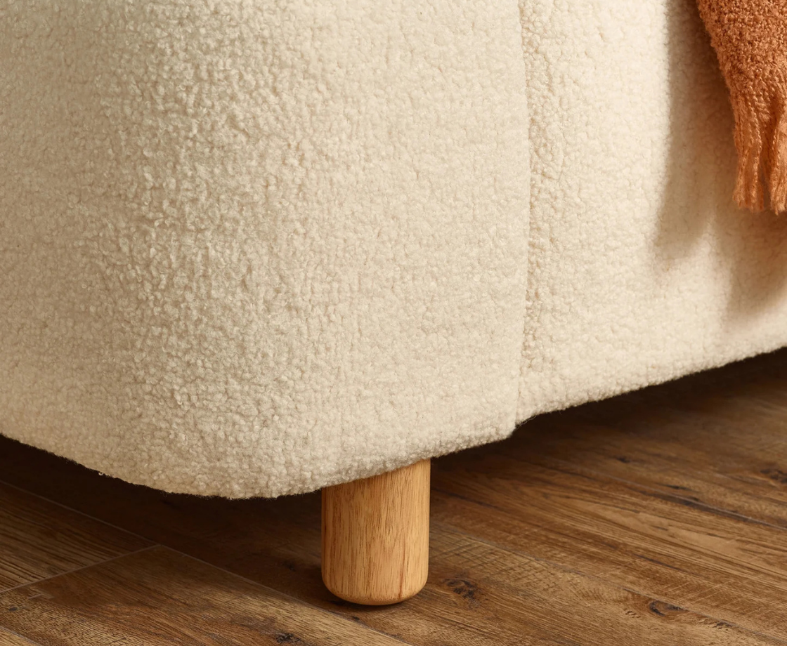 Obrie 4ft6 Boucle Double Bed - Beige