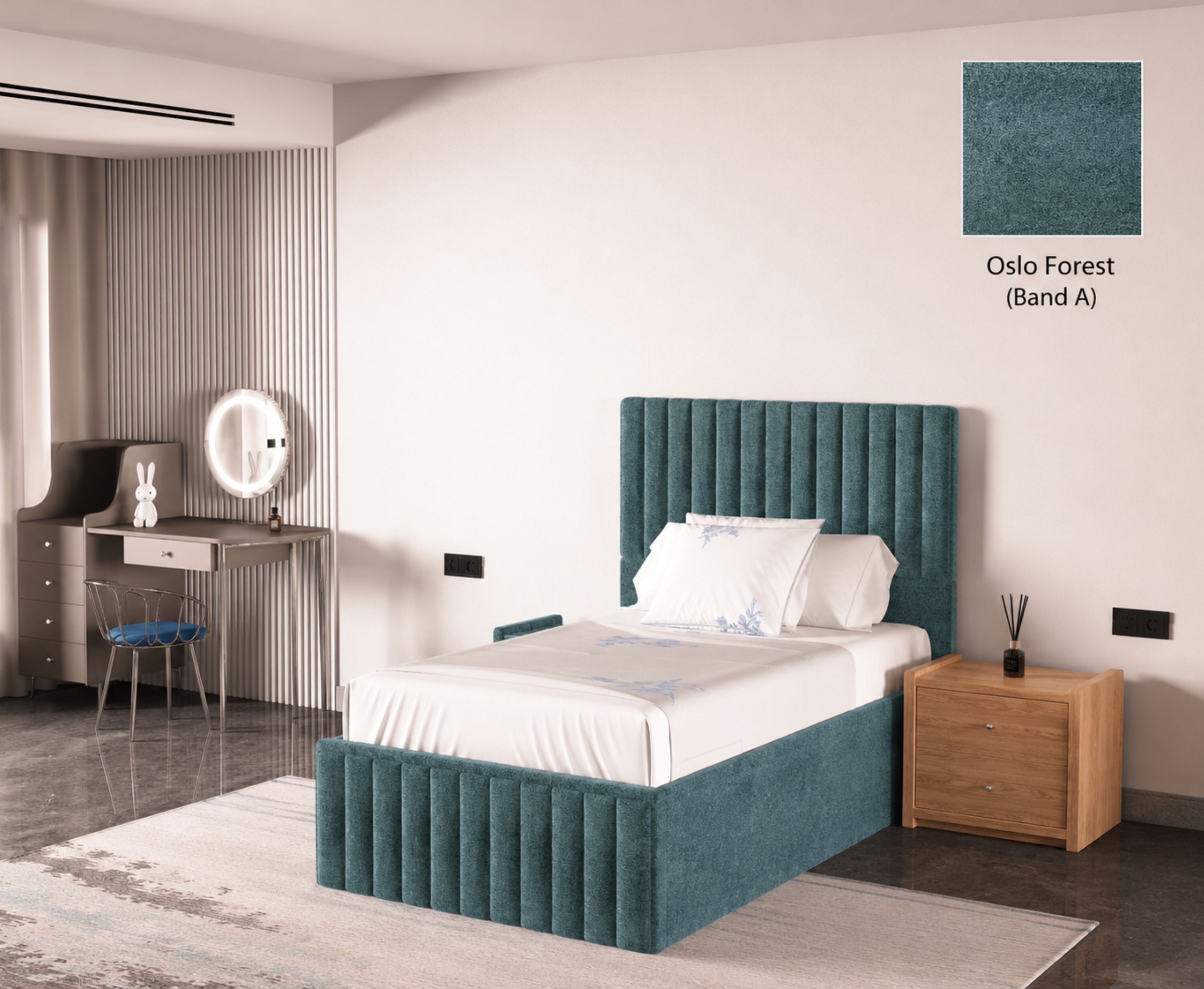 Turin 3ft Single Ottoman Bed Frame