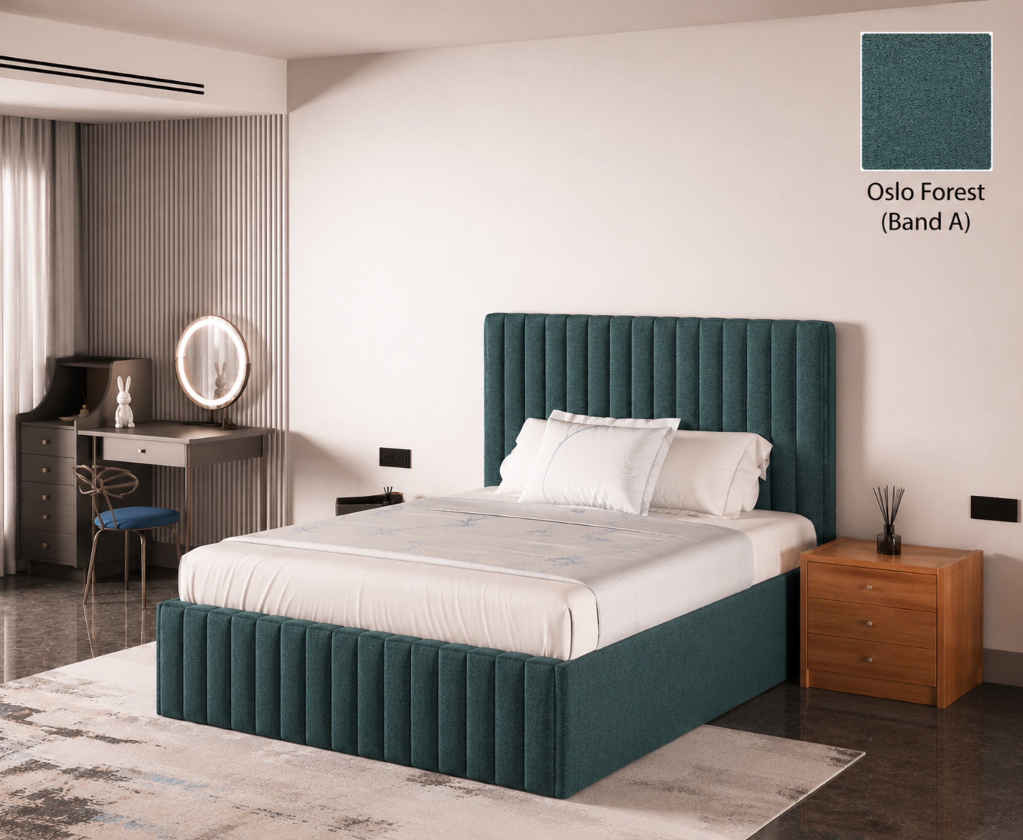 Turin 4ft 6 Ottoman Bed Frame