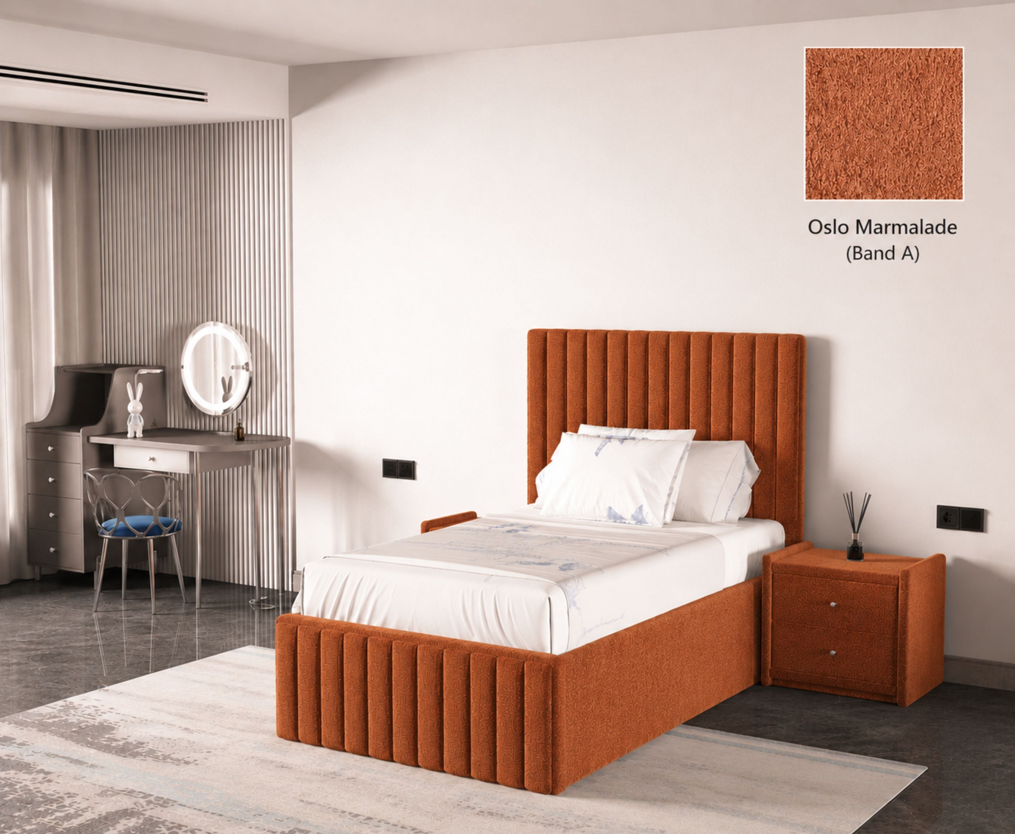 Turin 3ft Single Bed Frame