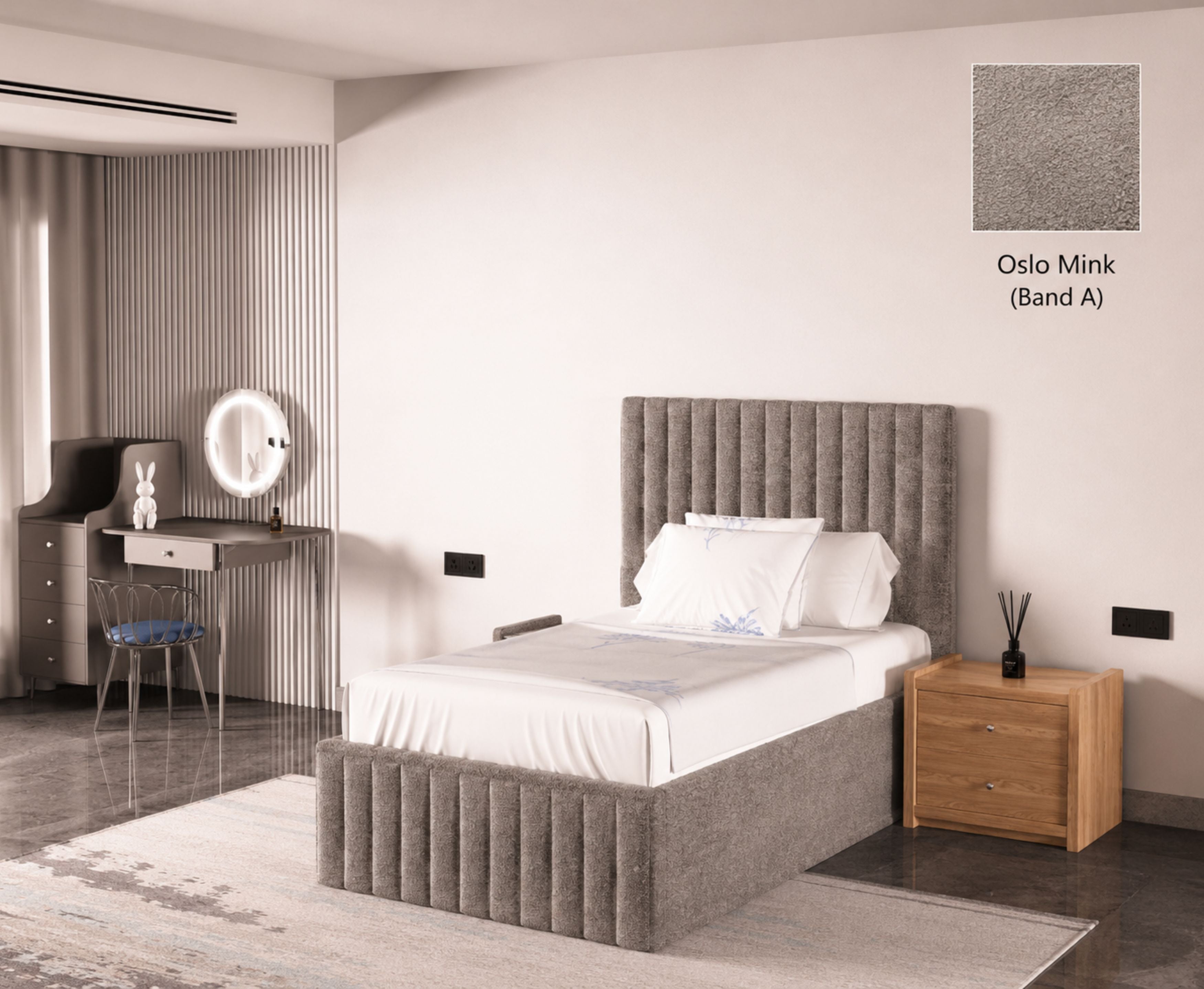 Turin 3ft Single Ottoman Bed Frame
