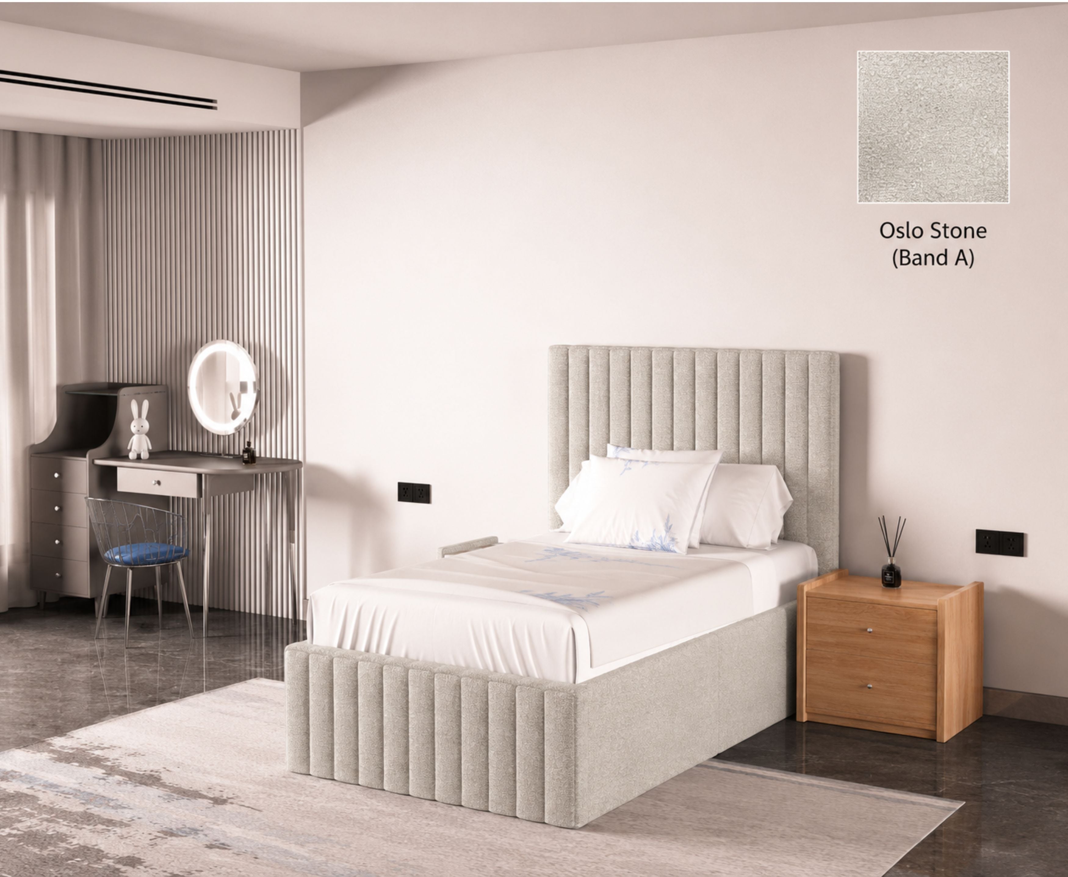 Turin 3ft Single Ottoman Bed Frame