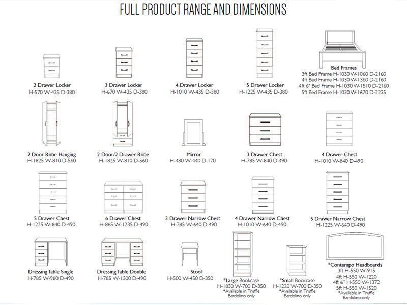 Lungo 4ft Mid Oak Bed Frame