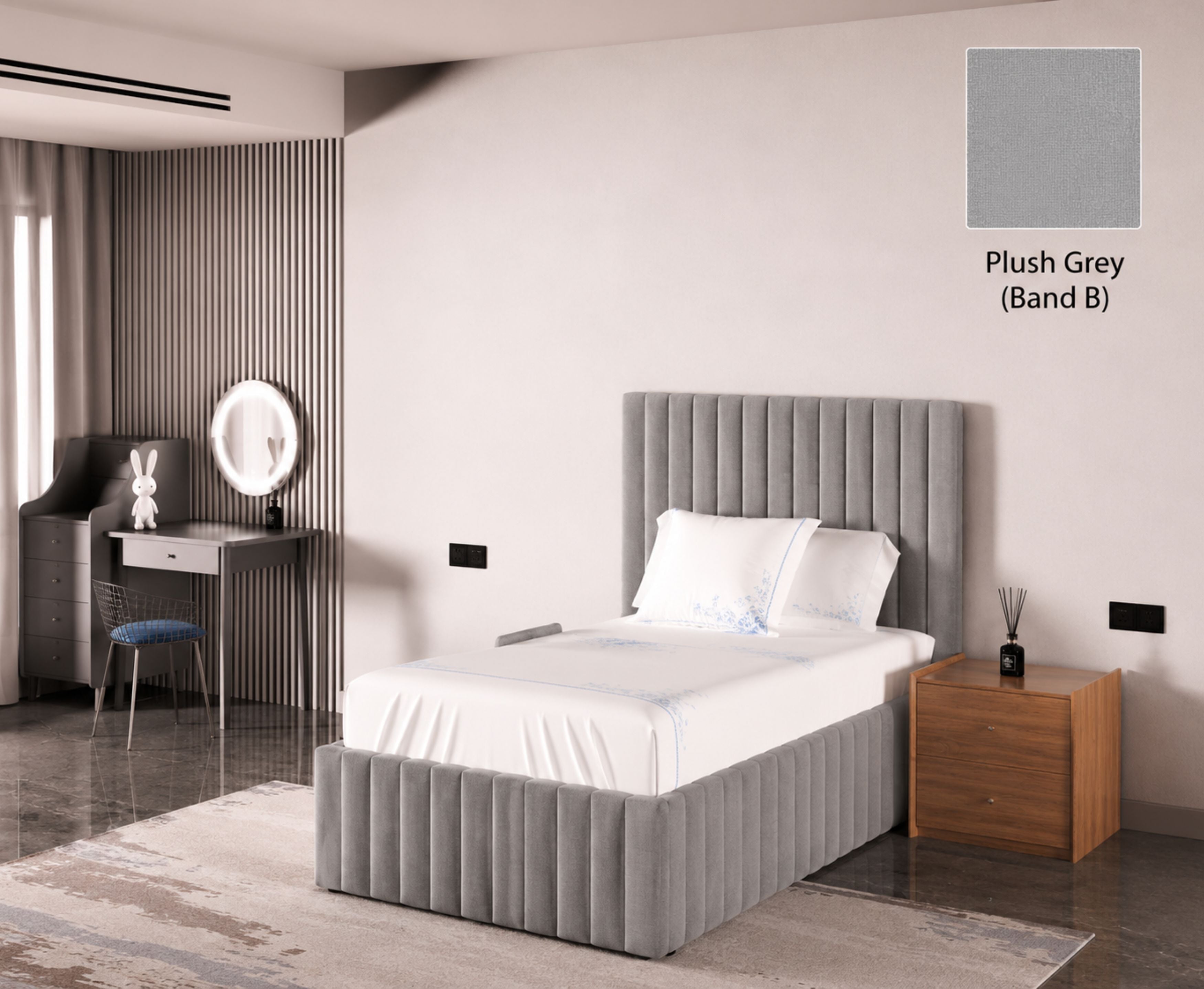 Turin 3ft Single Ottoman Bed Frame