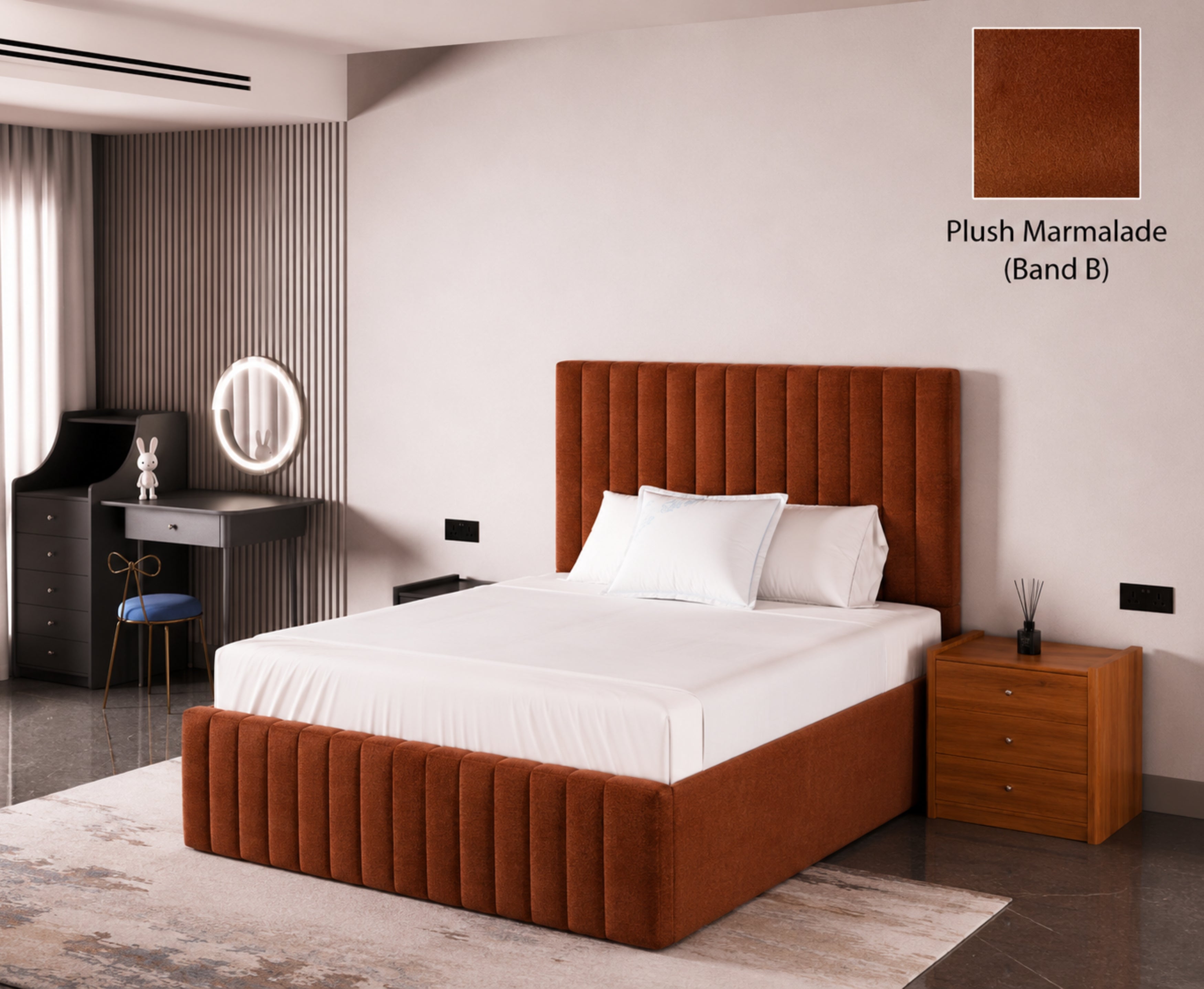 Turin 4ft 6 Ottoman Bed Frame