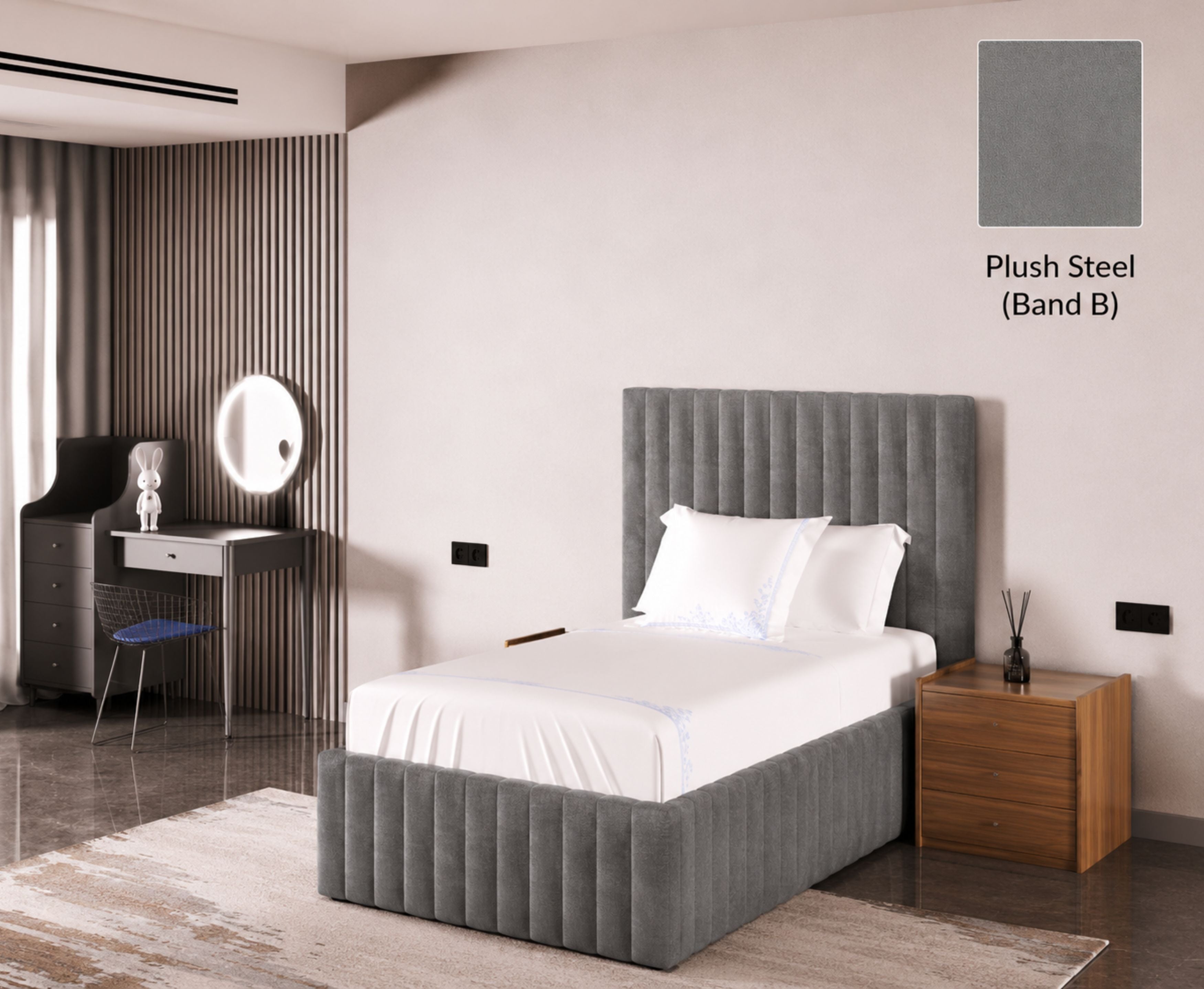 Turin 3ft Single Ottoman Bed Frame