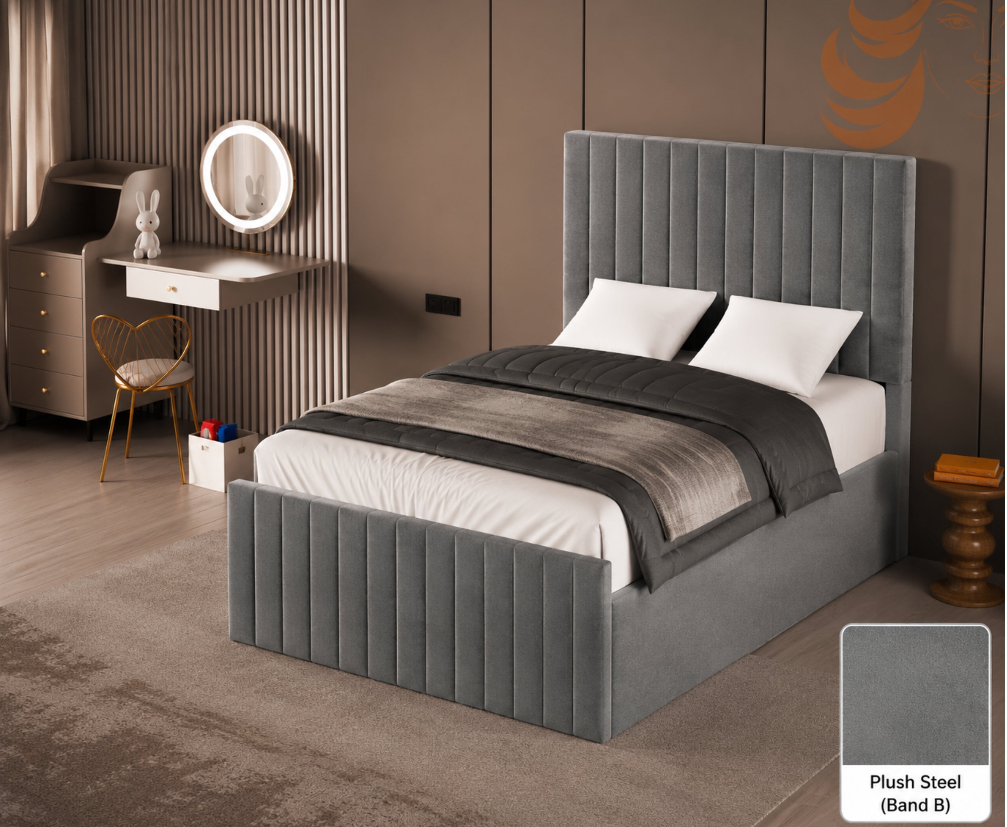 Storie 4ft Double Bed Frame