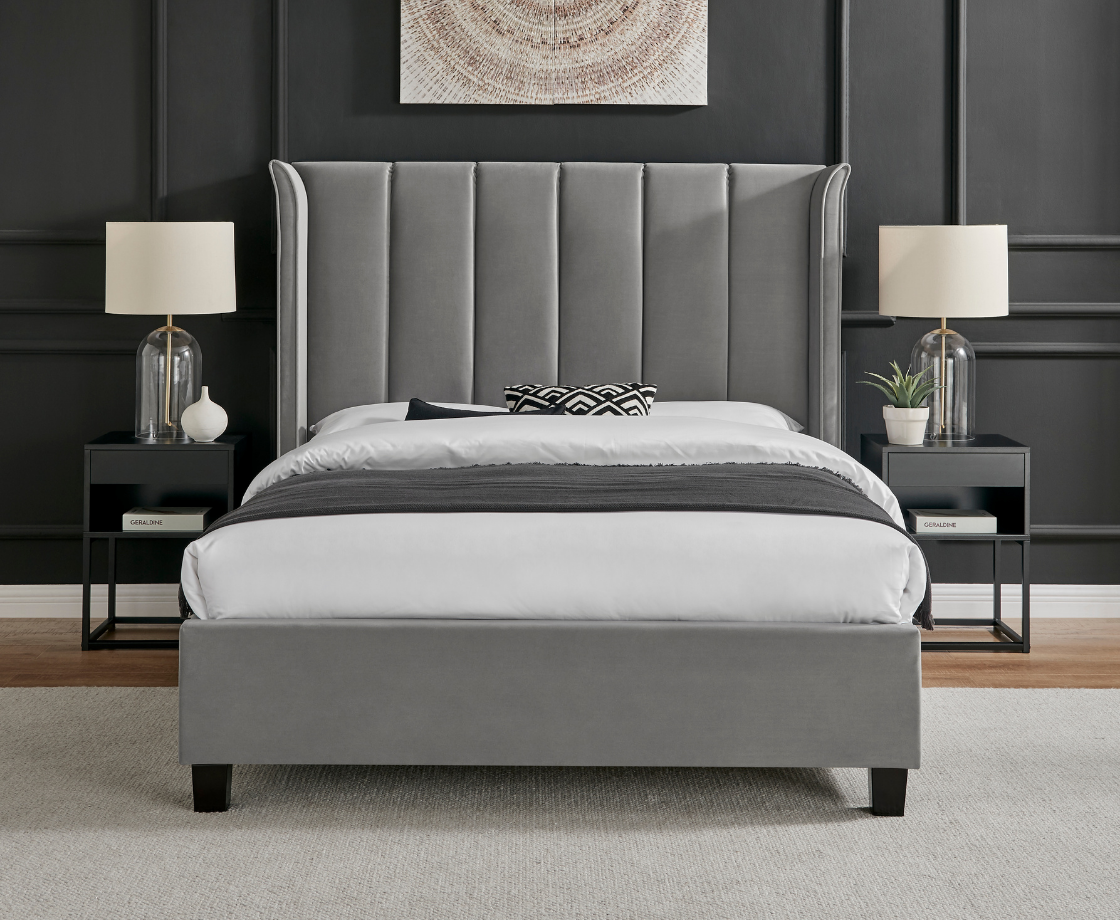 Polaris 4ft6 Double Bed Frame - Silver