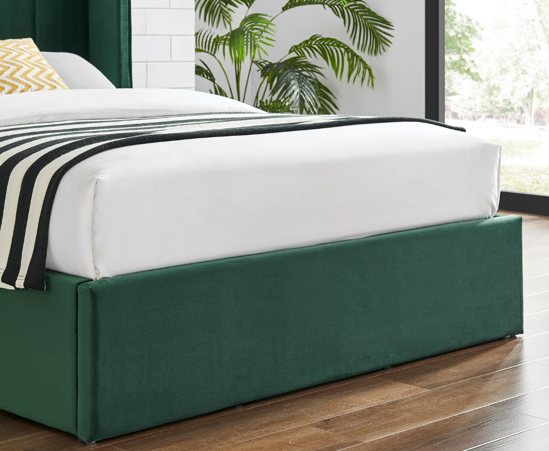 Polaris 4ft6 Double Ottoman Bed Frame - Emerald