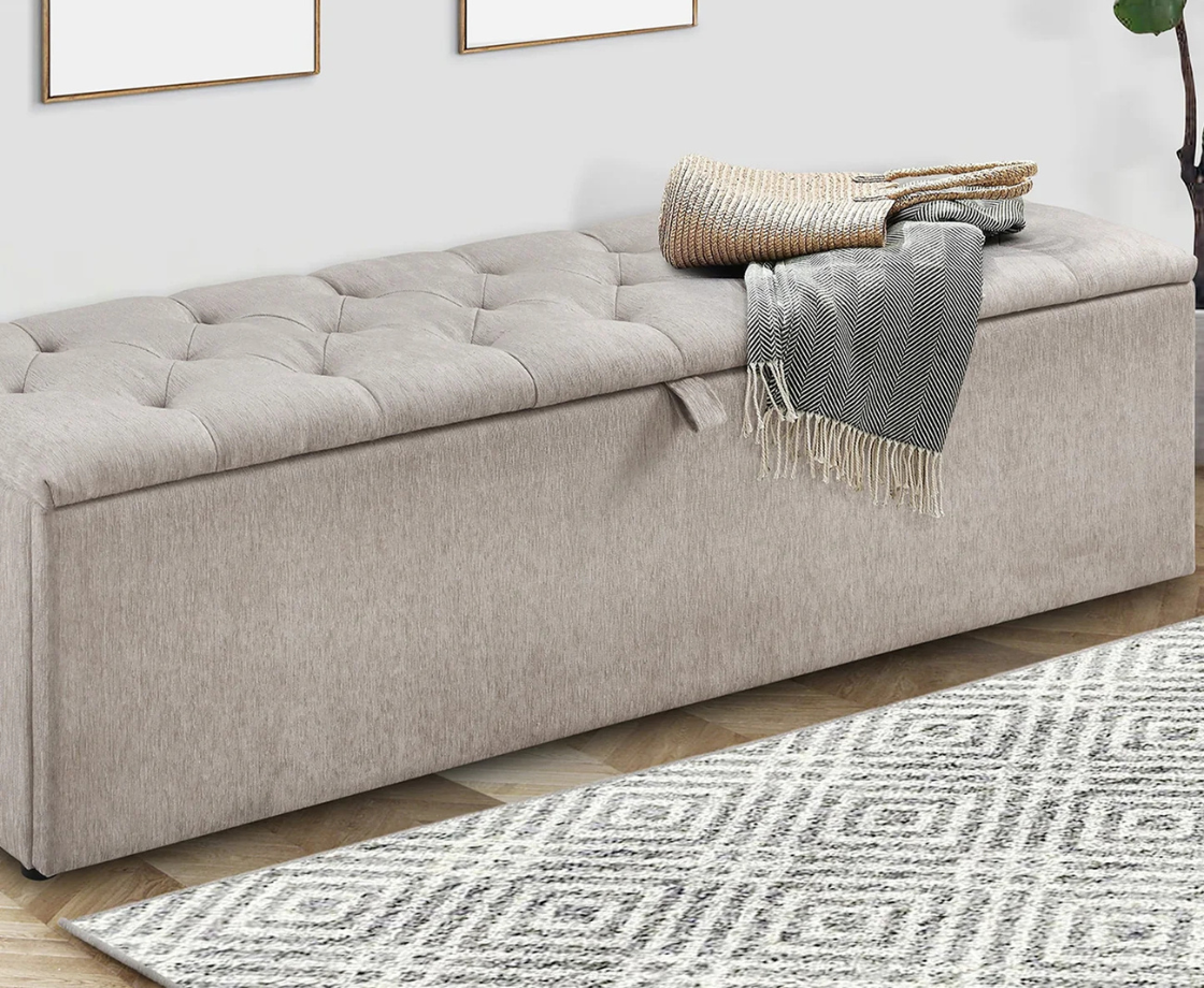 Ravello 5ft Drawer Bed Frame - Beige