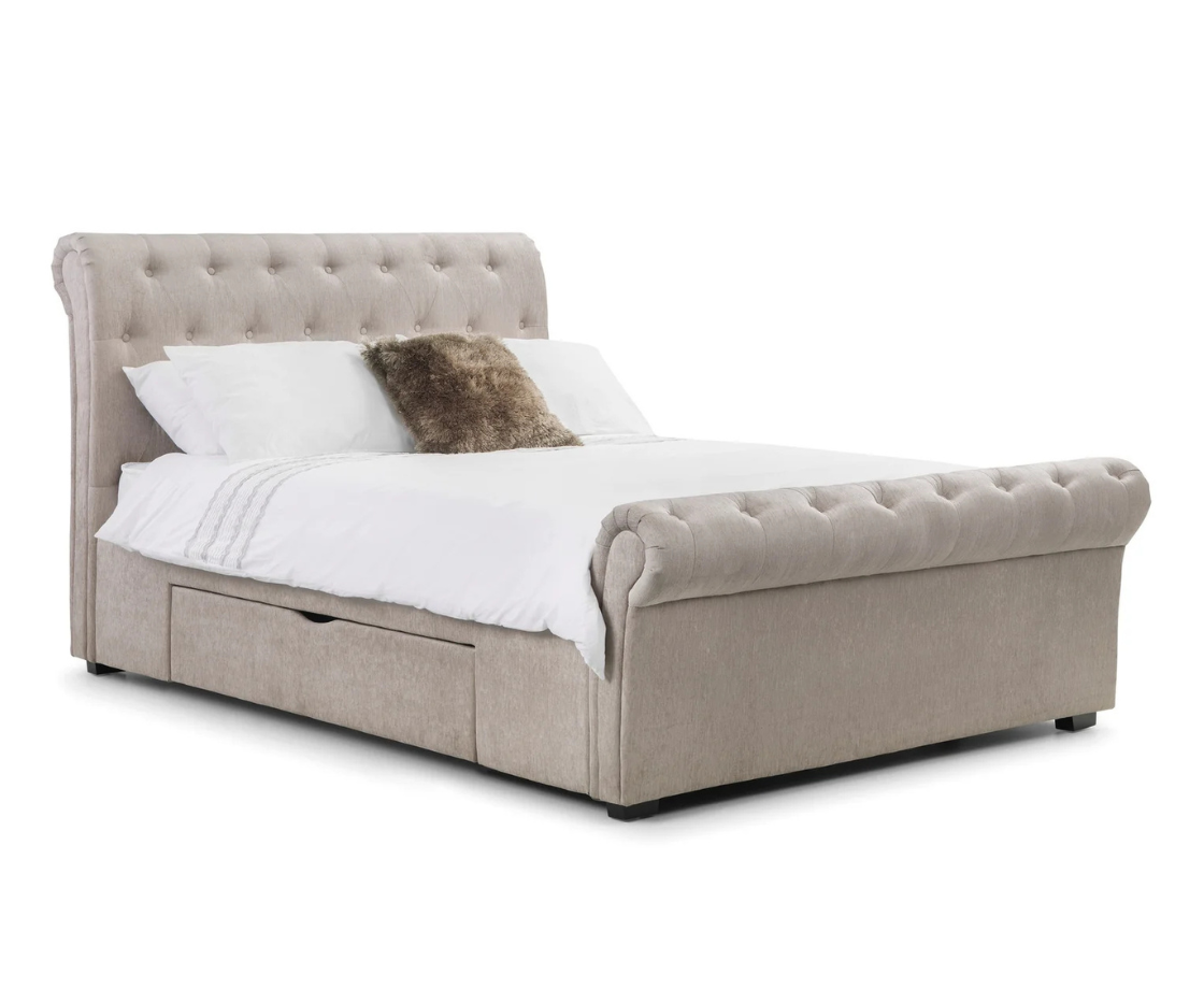 Ravello 5ft Drawer Bed Frame - Beige