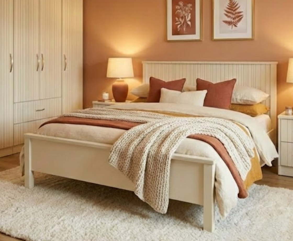 Rhee 6ft Superking Bed Frames - Ivory