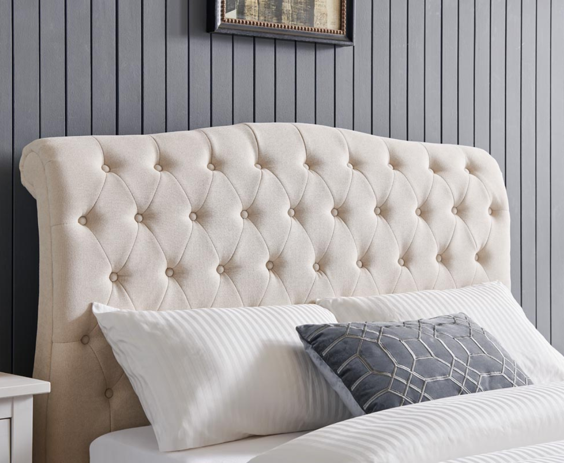 Riley 6ft Superking Bed Frame - Cream