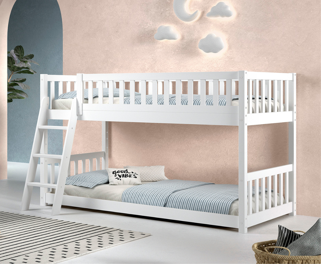 Ronnie Bunk Bed 90x200 - White
