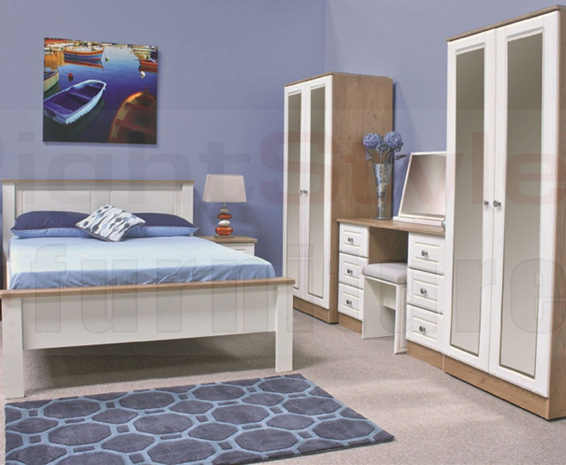 Shannon 1 Door Robe with Shelves and Mirror