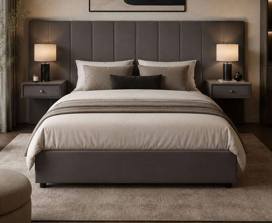 Sloane 5ft Kingsize Bed - Grey