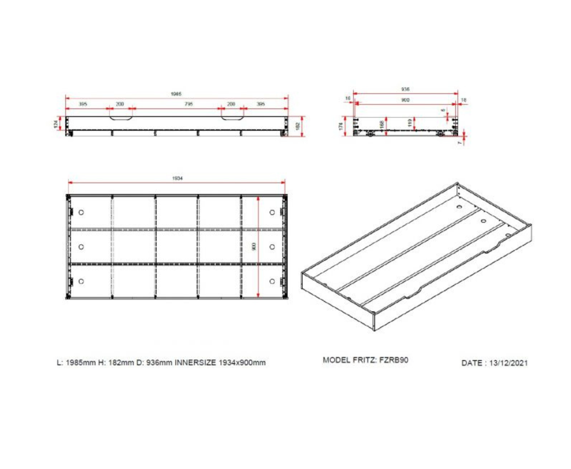 Sleepz Captain Bed with Drawers - White