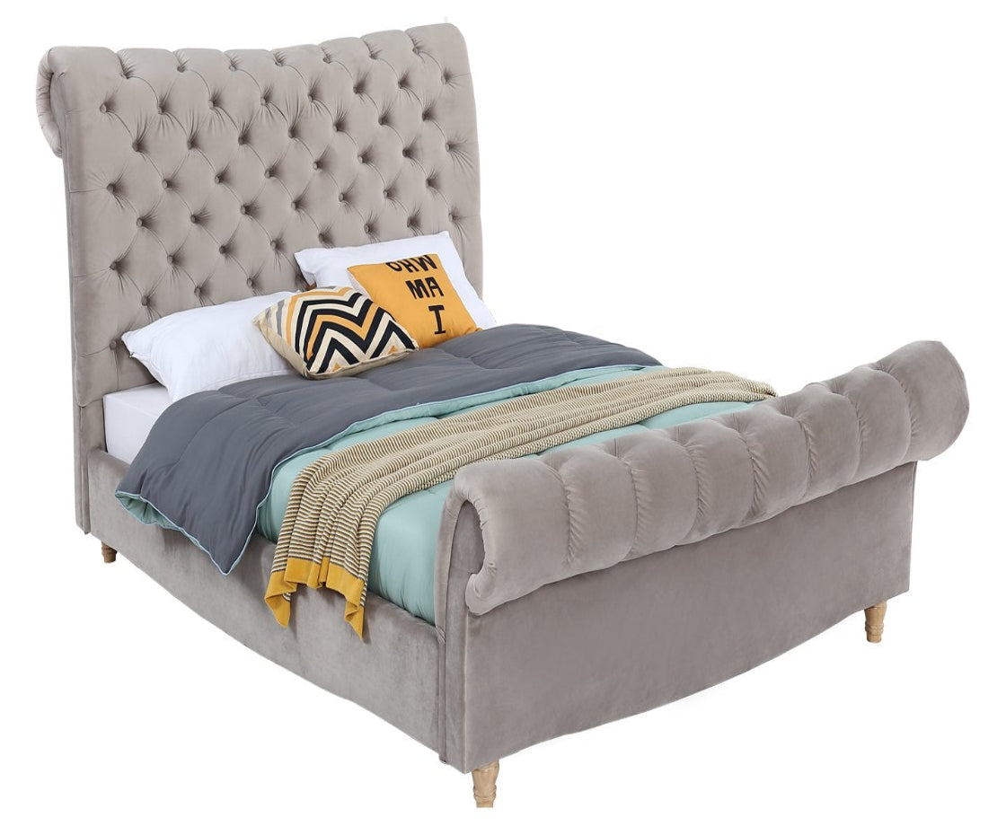 Sloane 4ft 6 Double Bed Frame - Grey
