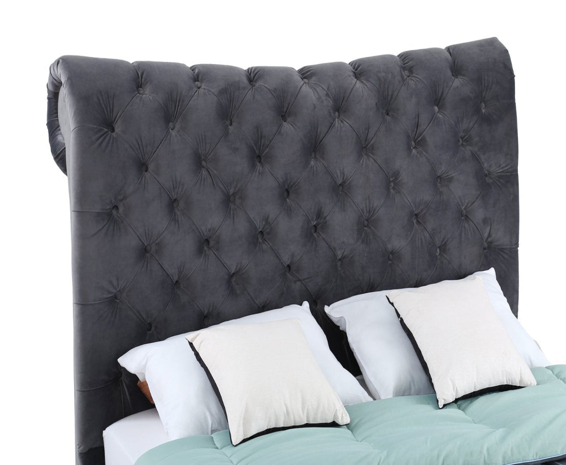 Sloane Grey 5Ft Kingsize Frame - Grey