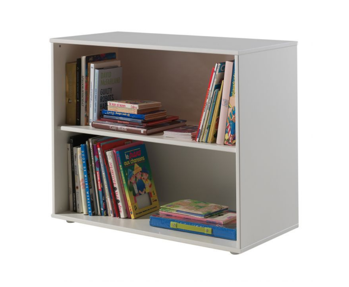 Snowy Midsleeper with Slanted Ladder - White