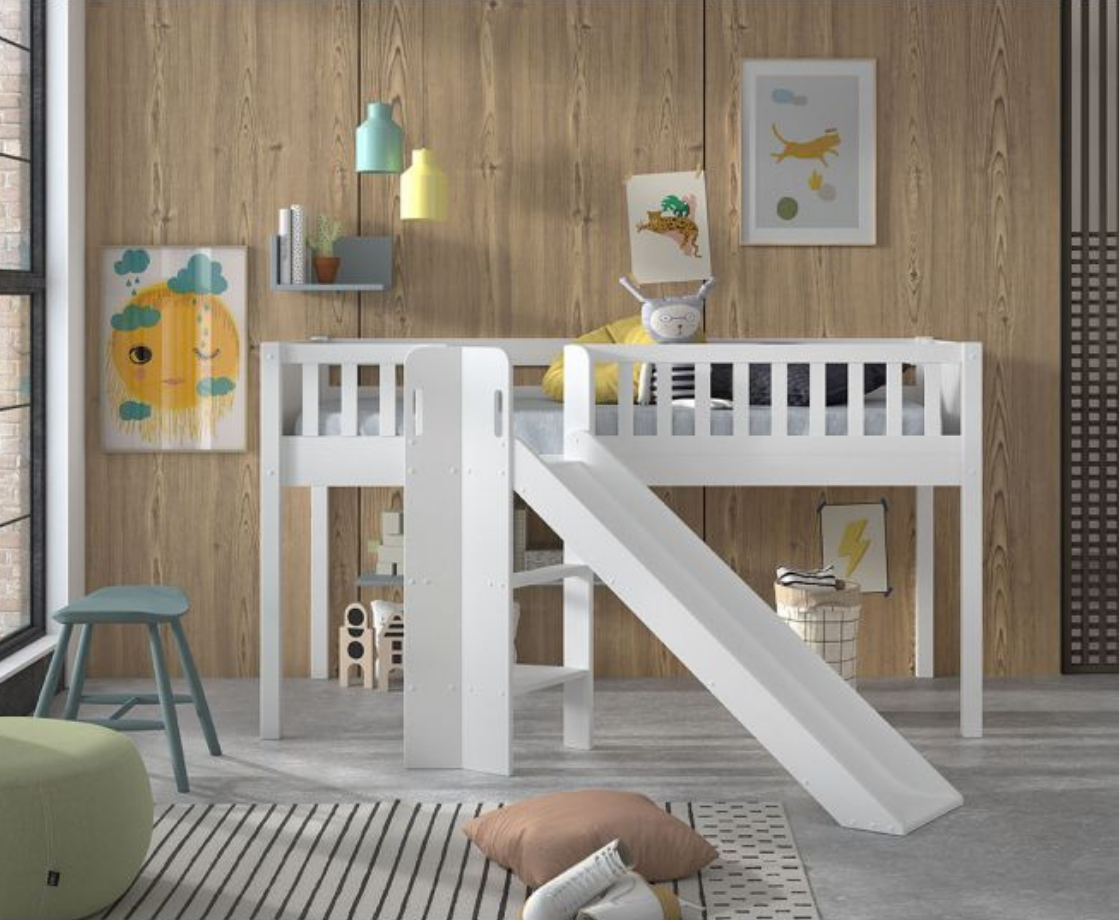 Snowy Midsleeper with Angle Slide - White