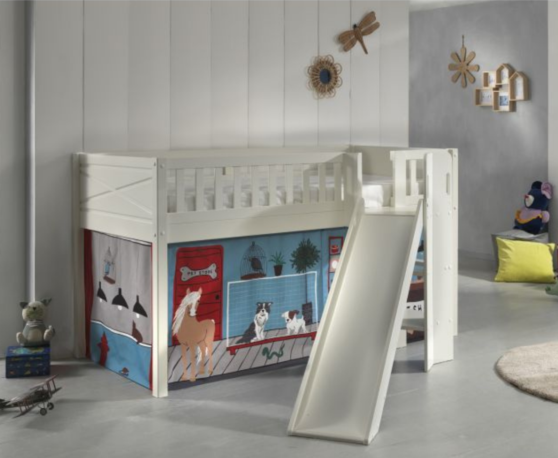 Snowy Midsleeper with Angle Slide - White