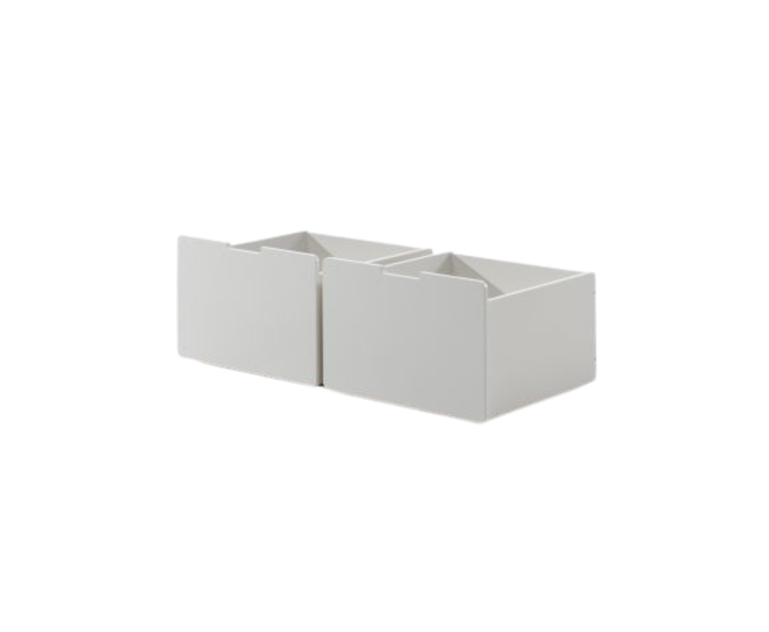 Snowy Low Midsleeper Ladder with Slide - White