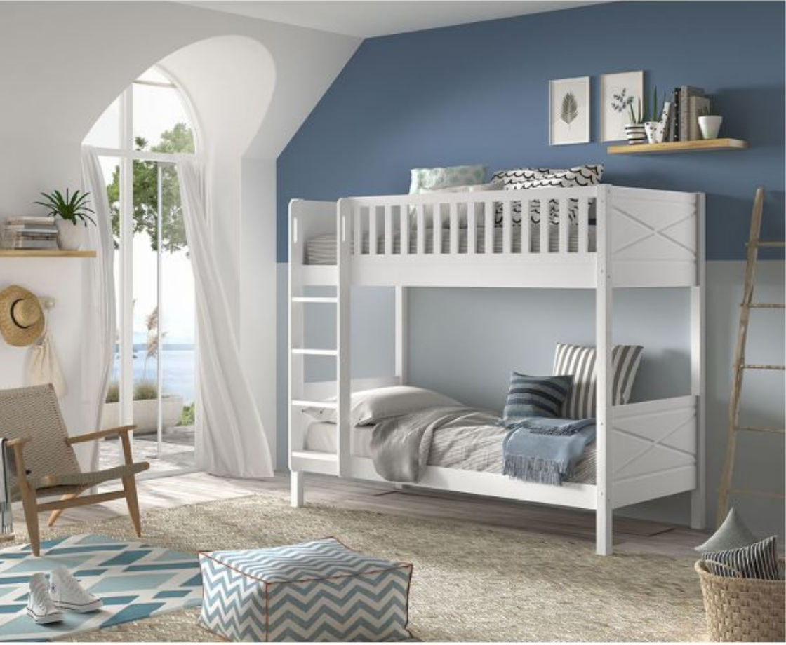 Snowy Bunk Bed 175cm - White