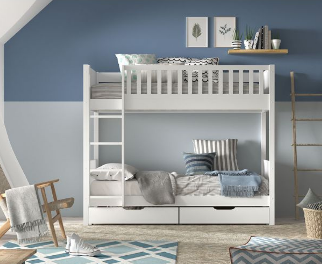 Snowy Bunk Bed 175cm - White