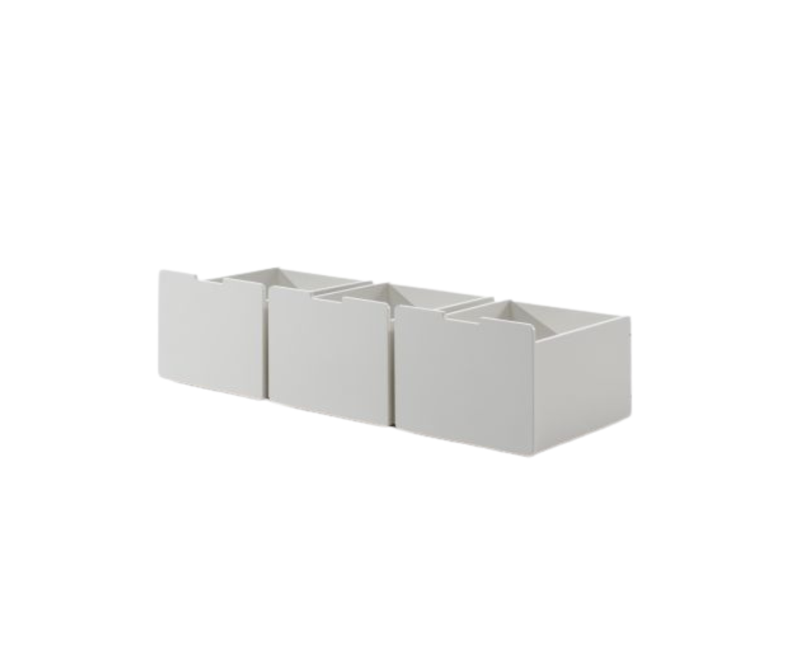 Snowy Low Midsleeper with Ladder - White