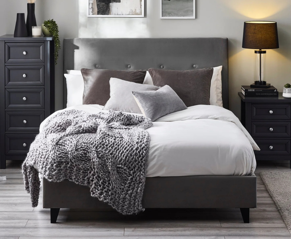 Sorrento 5ft Kingsize Ottoman Bed - Grey