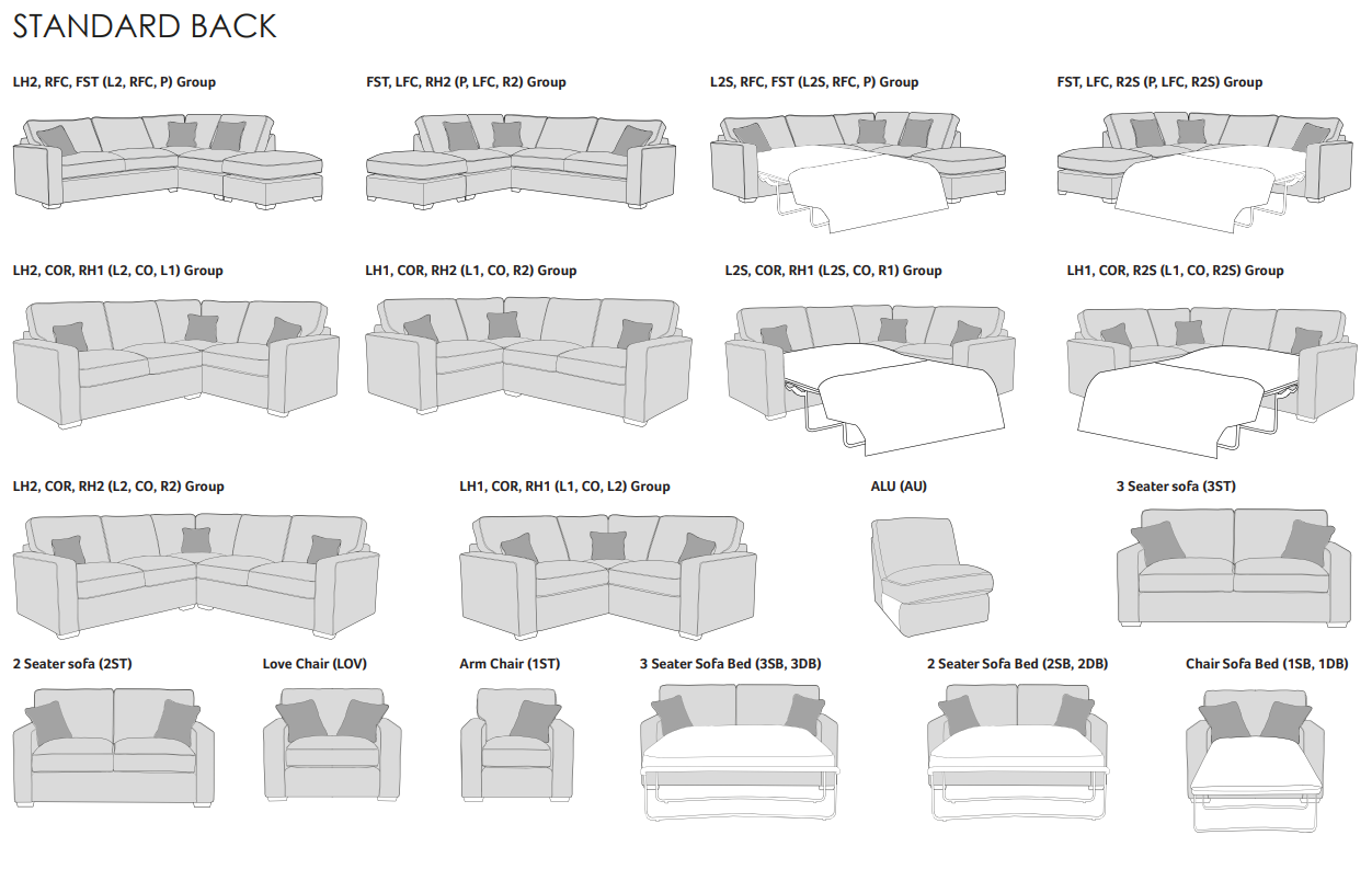 Chicago 3 Seater 140cm Sofabed