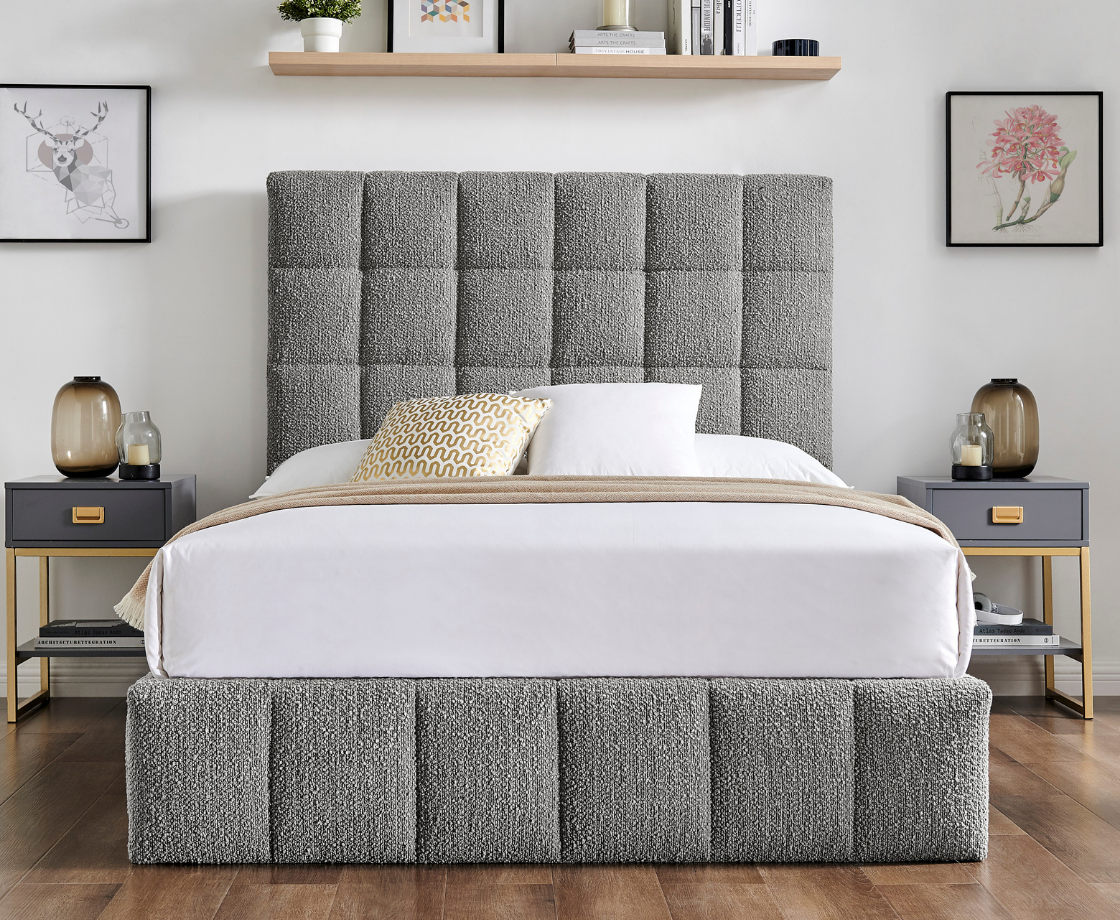 Starla 5ft Kingsize Ottoman Bed Frame - Dove Grey