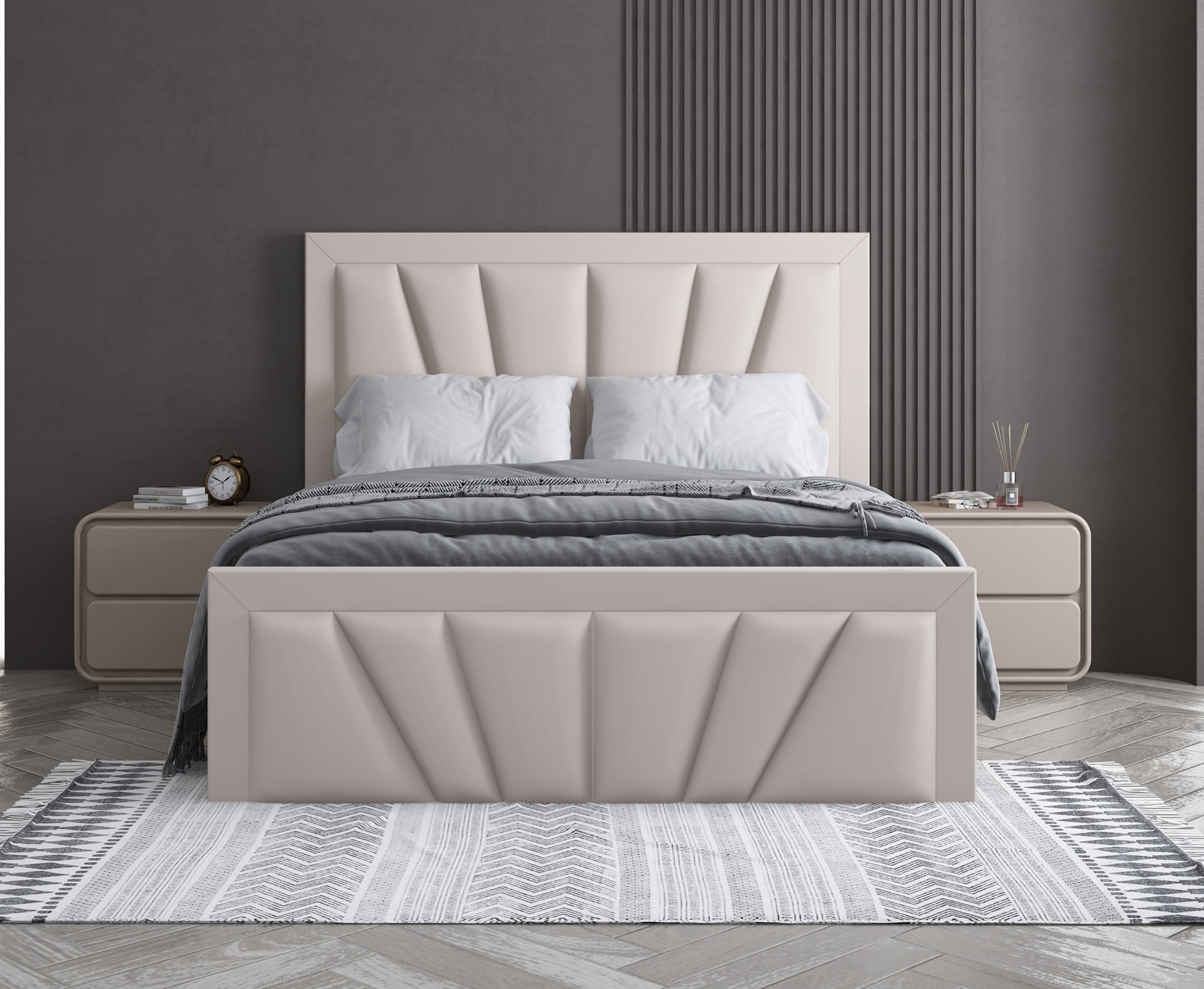 Starry 5ft Kingsize Ottoman Bed Frame