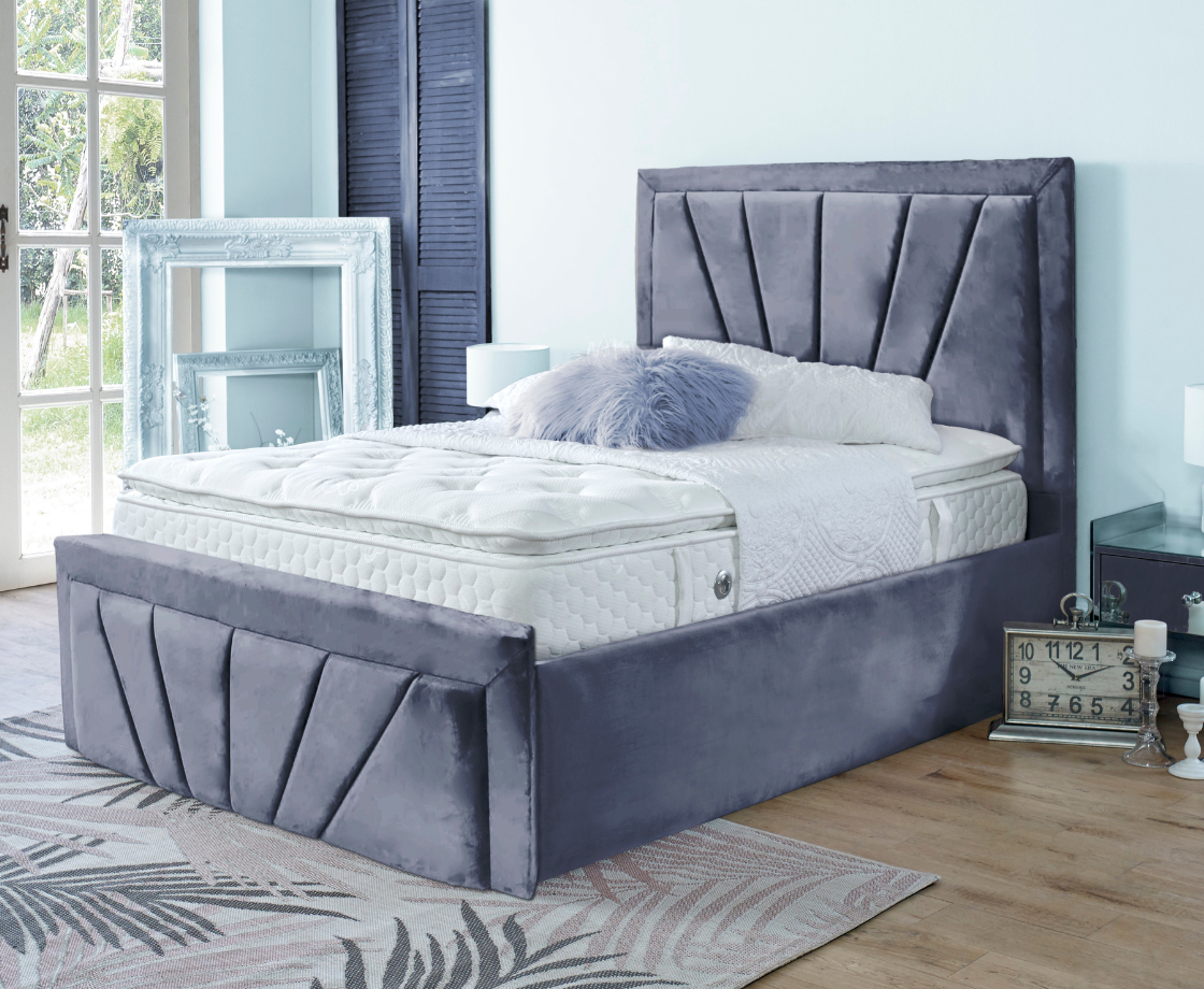 Starry 4ft6 Double Ottoman Bed Frame