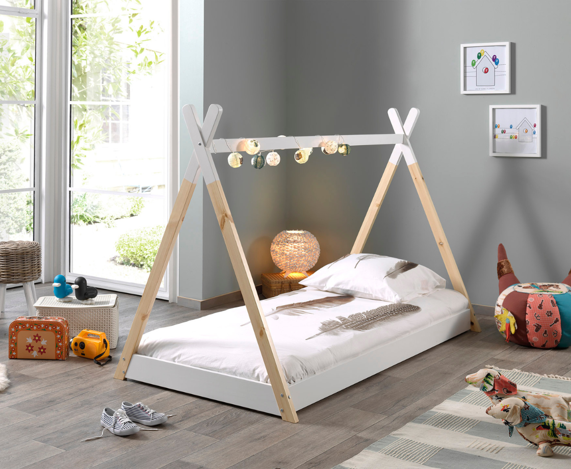 Tipi Bed 90x200cm - White