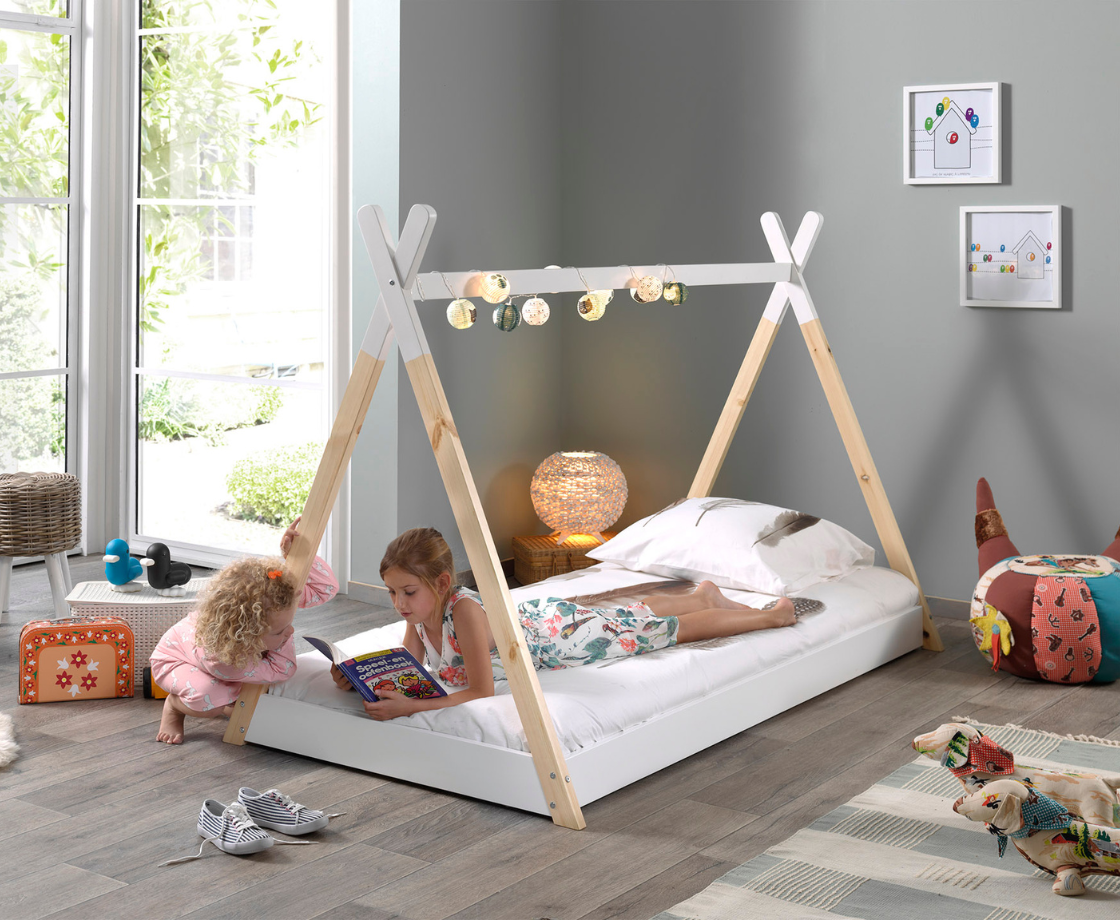 Tipi Bed 90x200cm - White