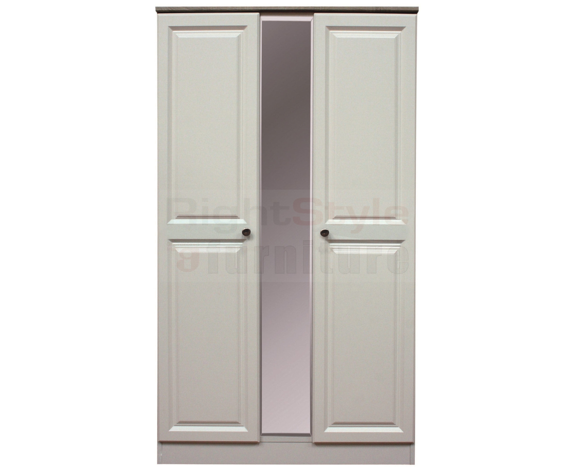 Trufflestone 2 Door Hanging + Mirror 1000mm Wide Robe