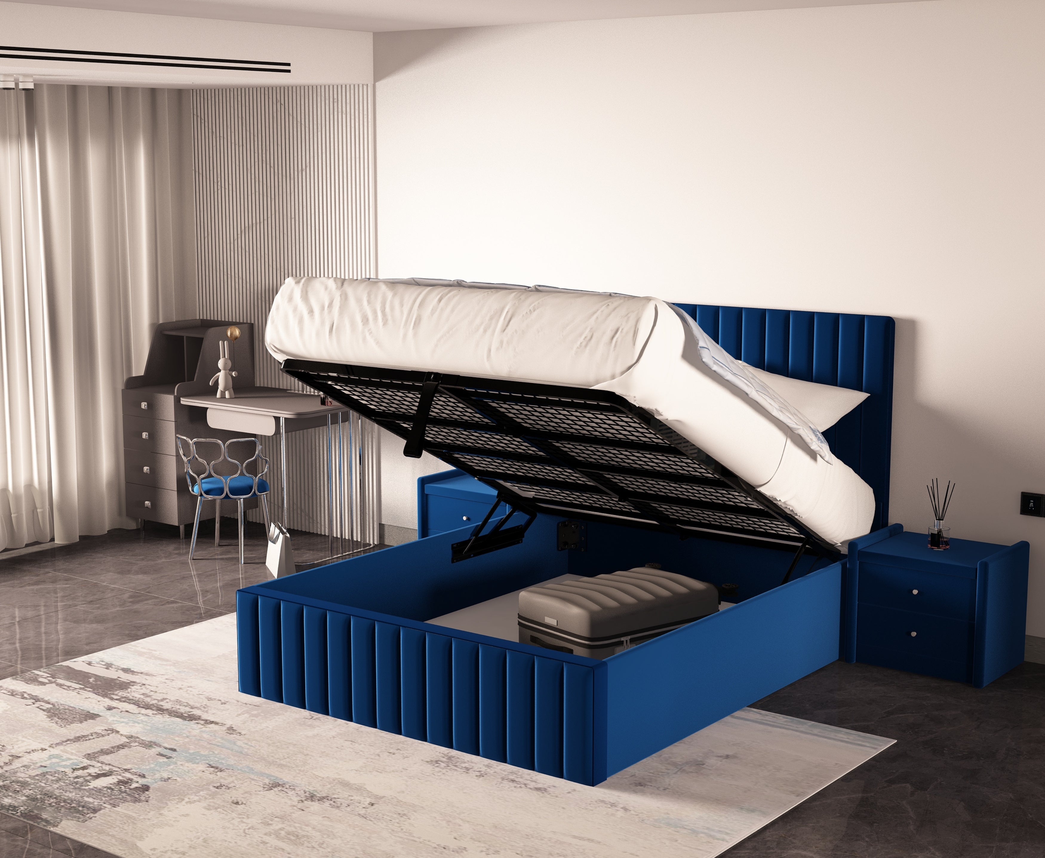 Turin 3ft Single Ottoman Bed Frame