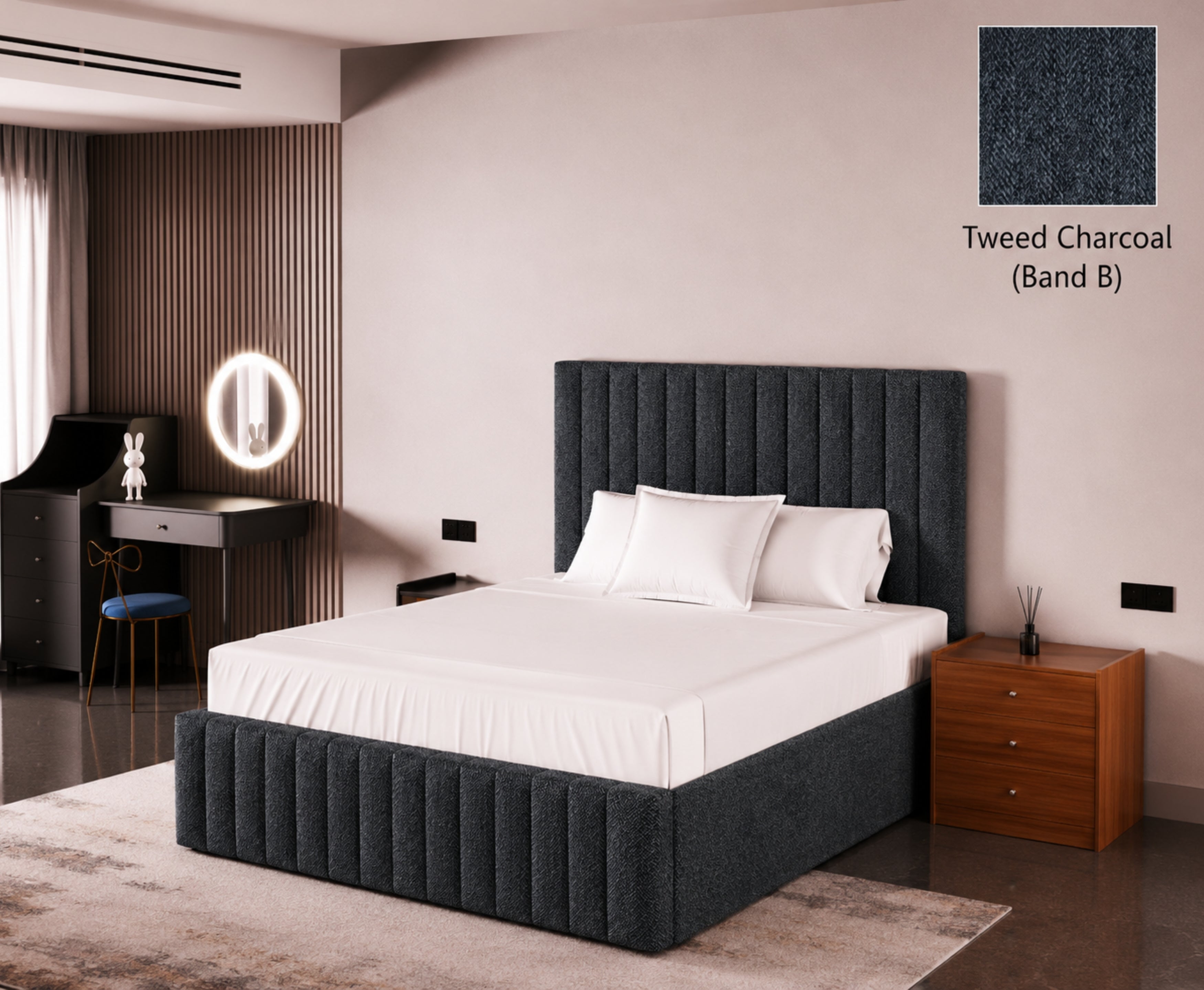 Turin 4ft 6 Ottoman Bed Frame