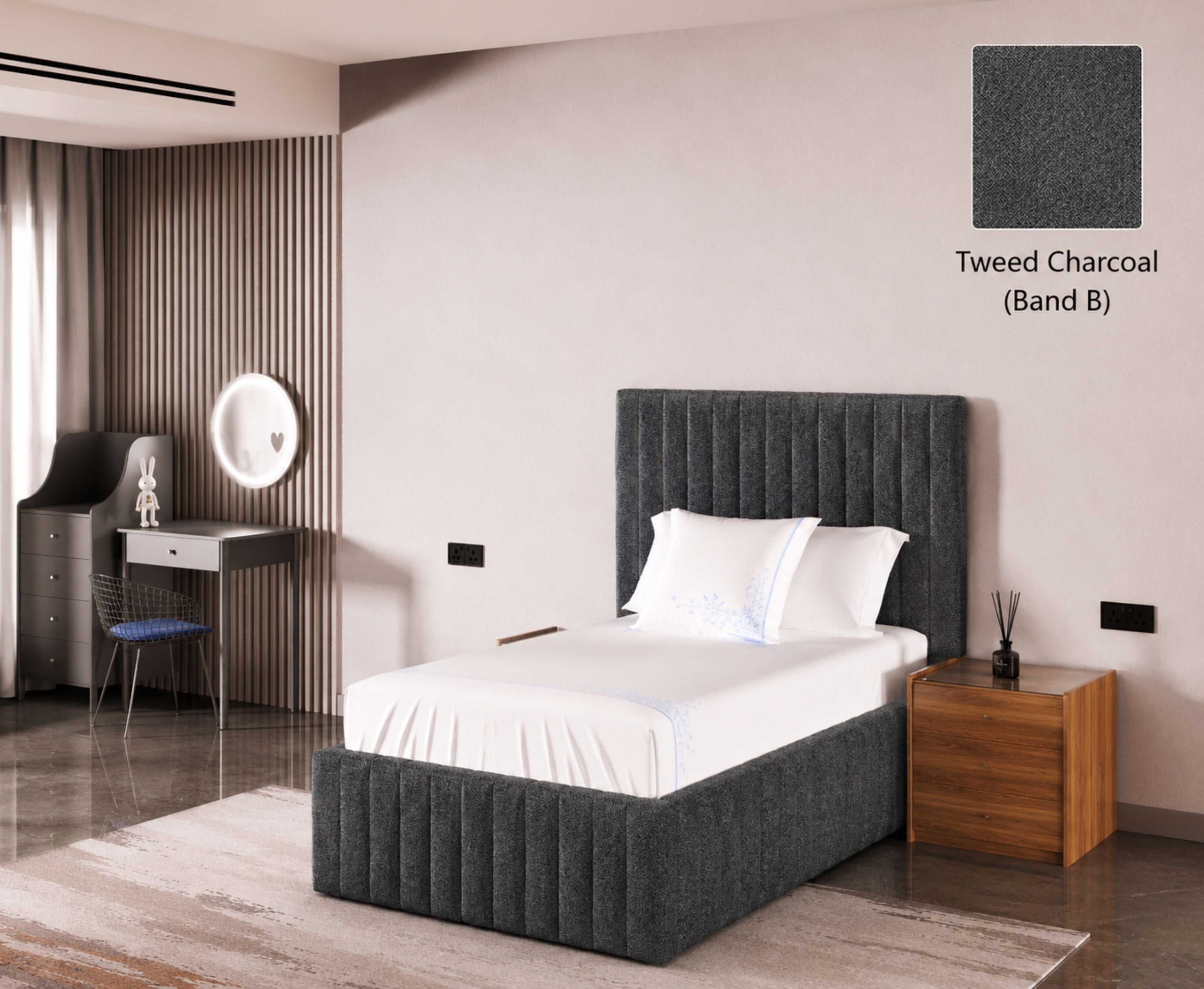 Turin 3ft Single Bed Frame