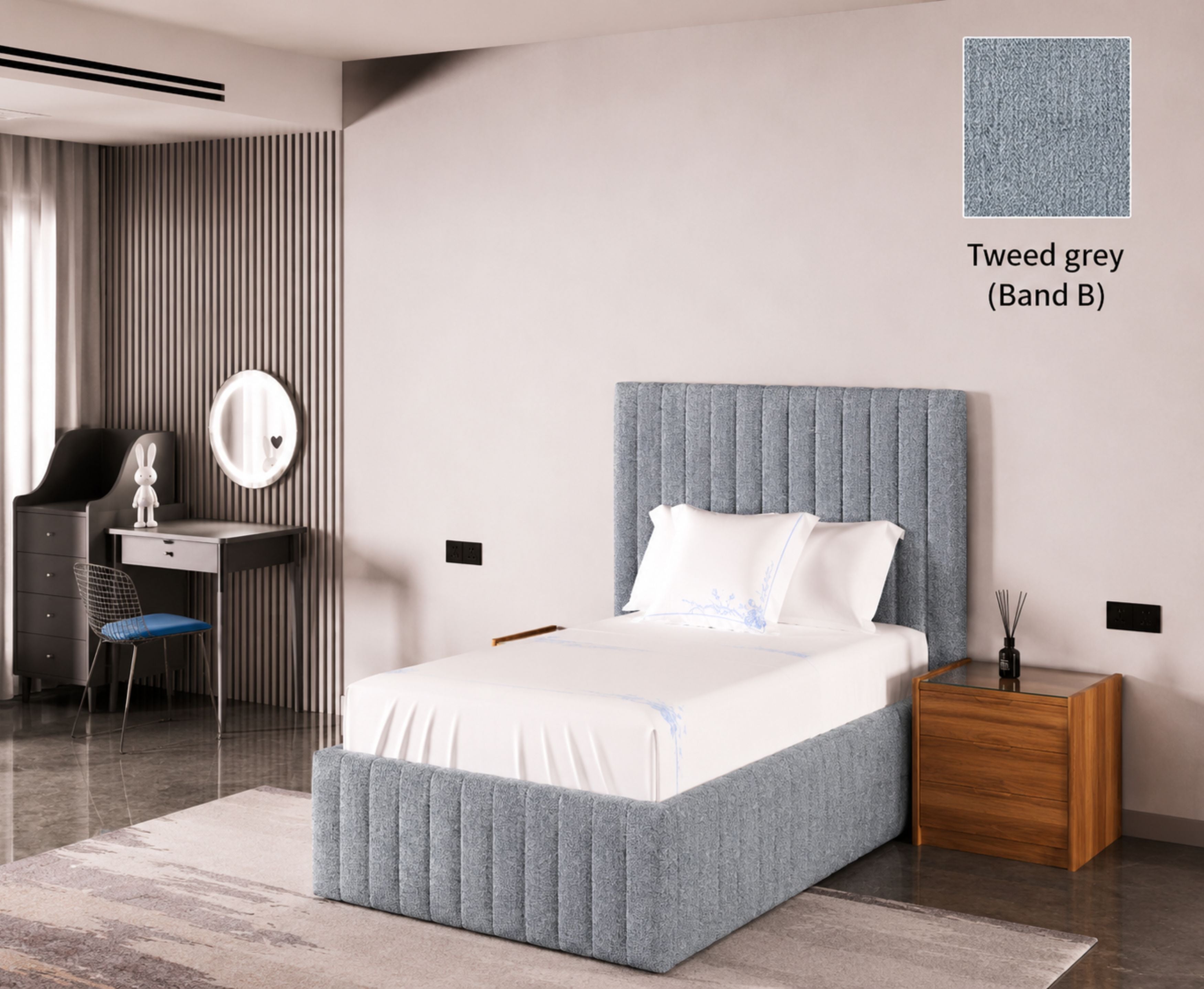 Turin 3ft Single Ottoman Bed Frame