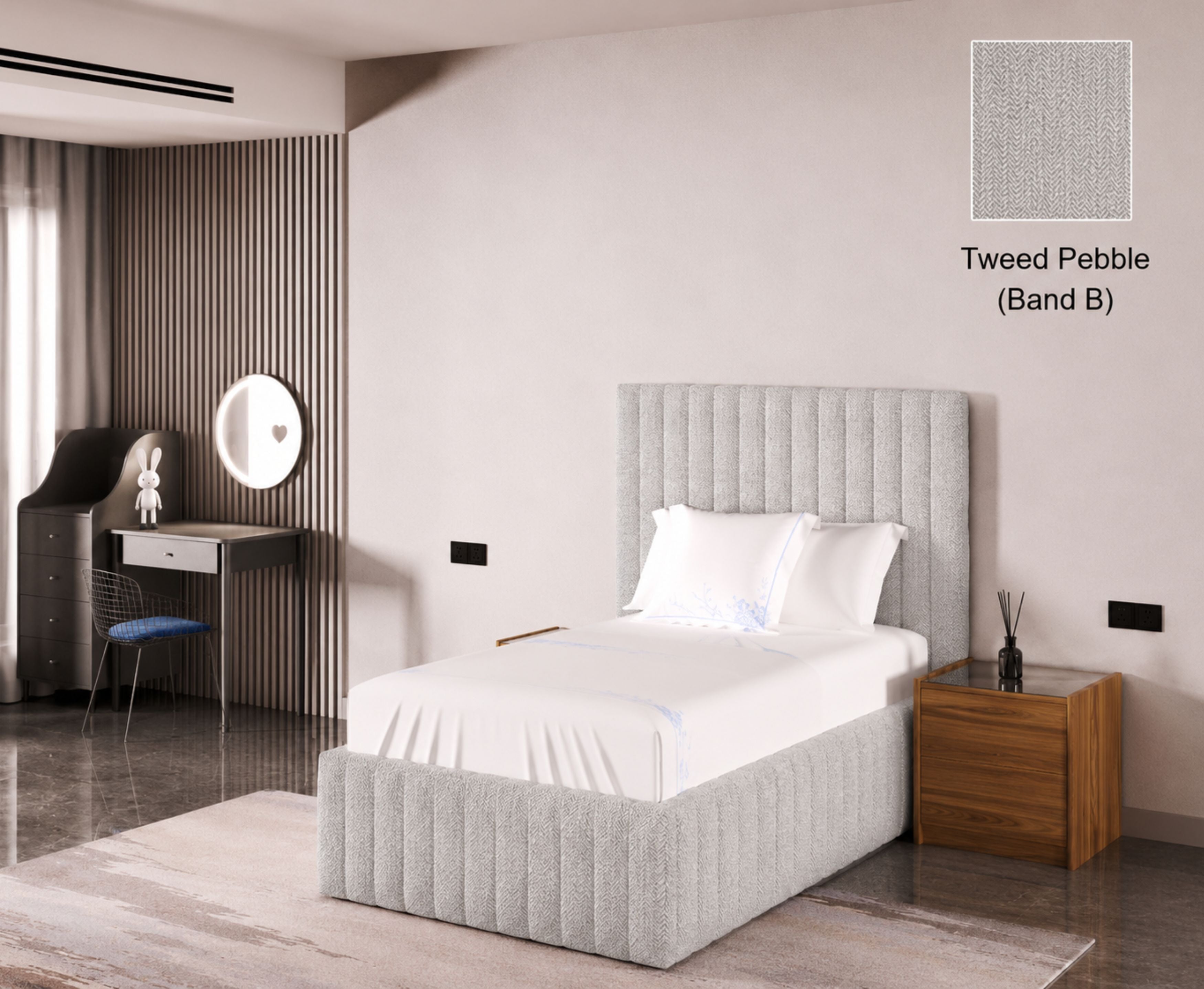 Turin 3ft Single Ottoman Bed Frame