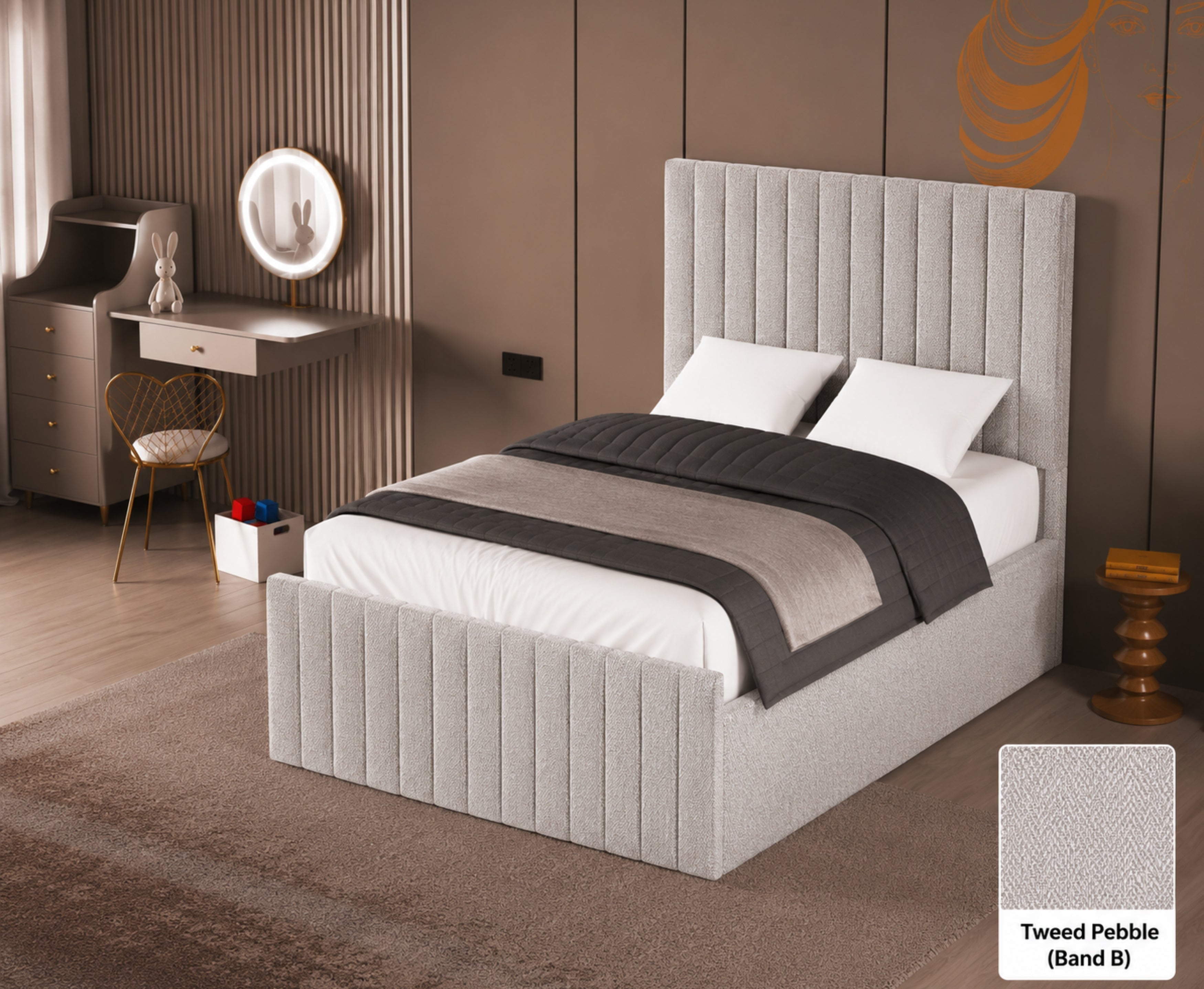 Storie 4ft Double Bed Frame