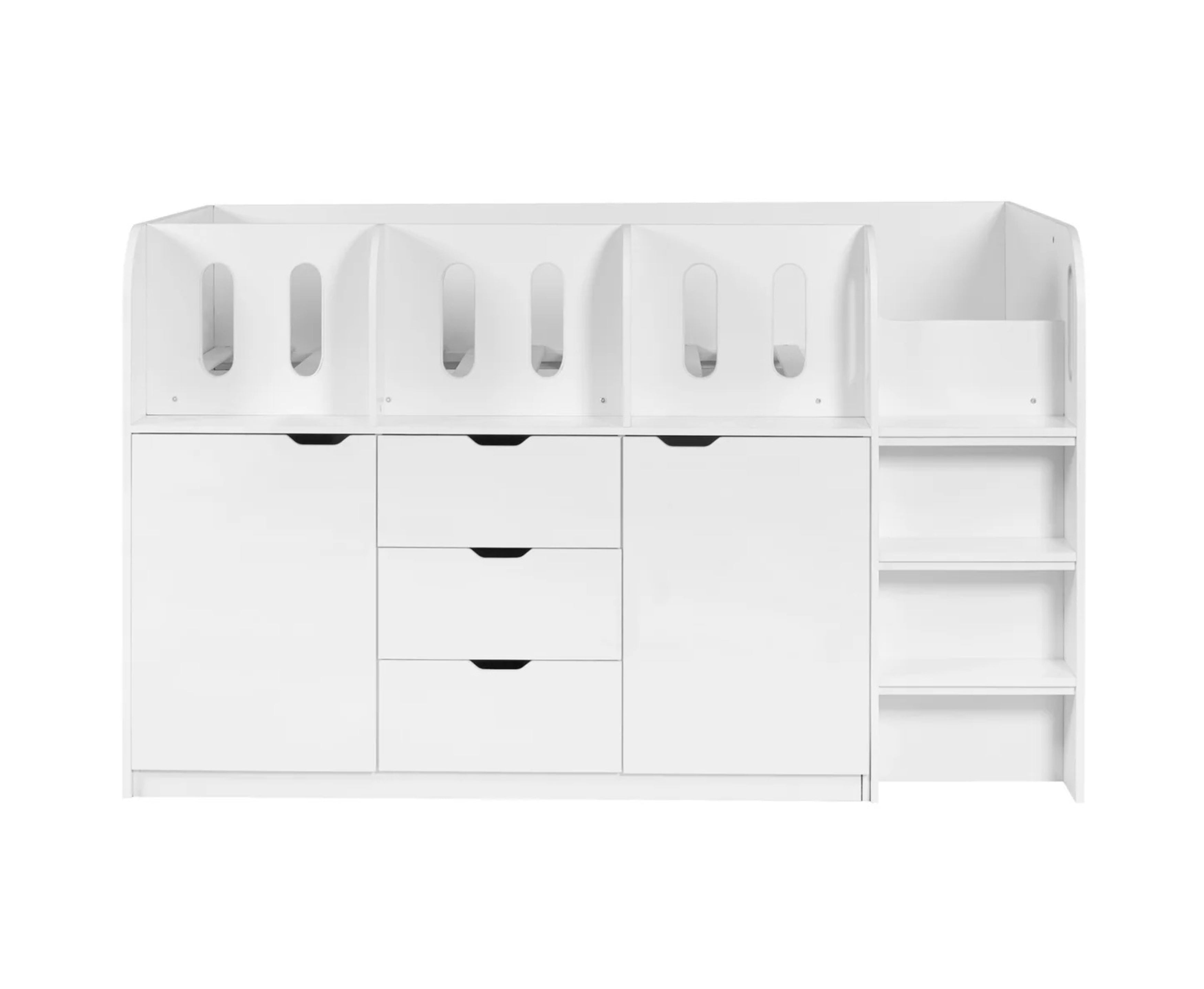 Vision Mid Sleeper Bed - White