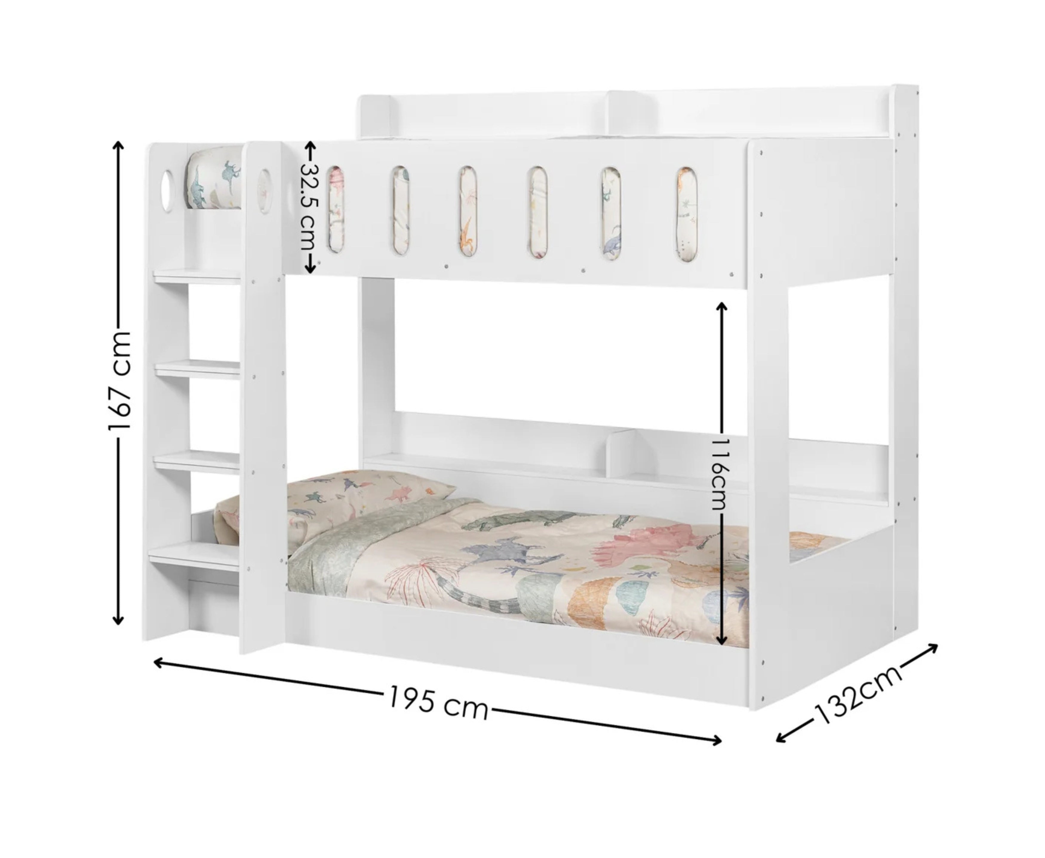 Vision Bunk Bed - White