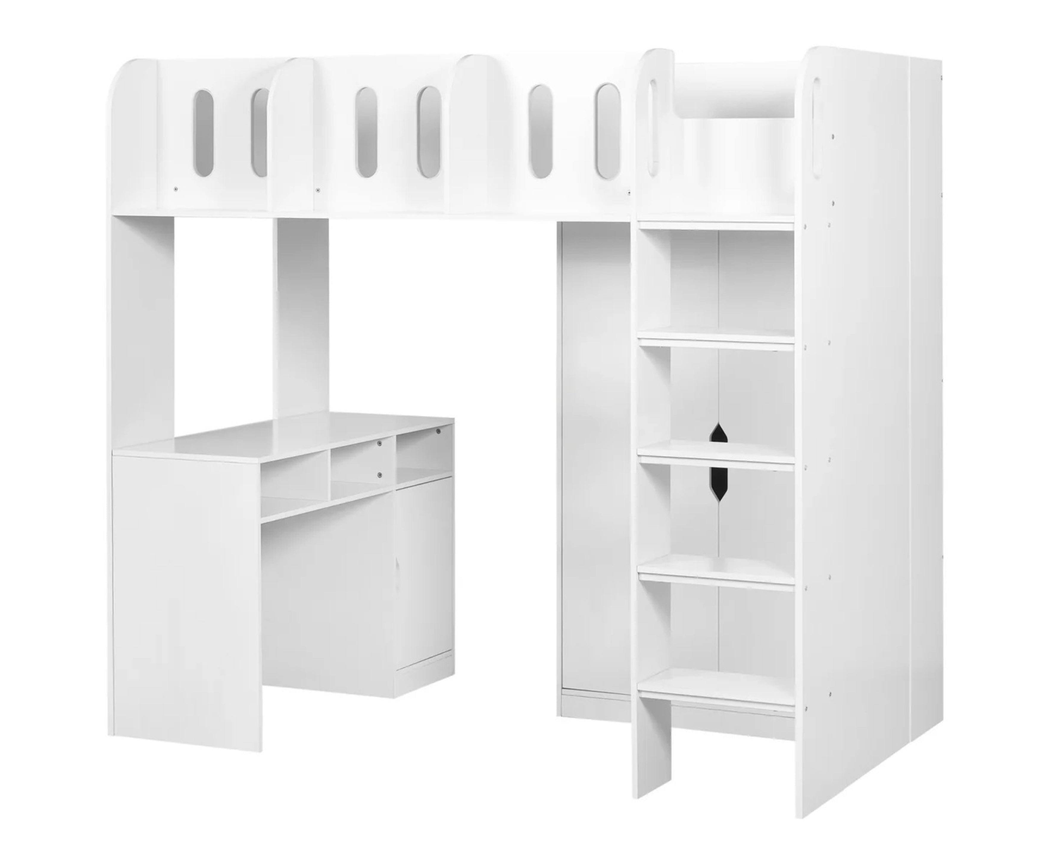 Vision Highsleeper Bed - White