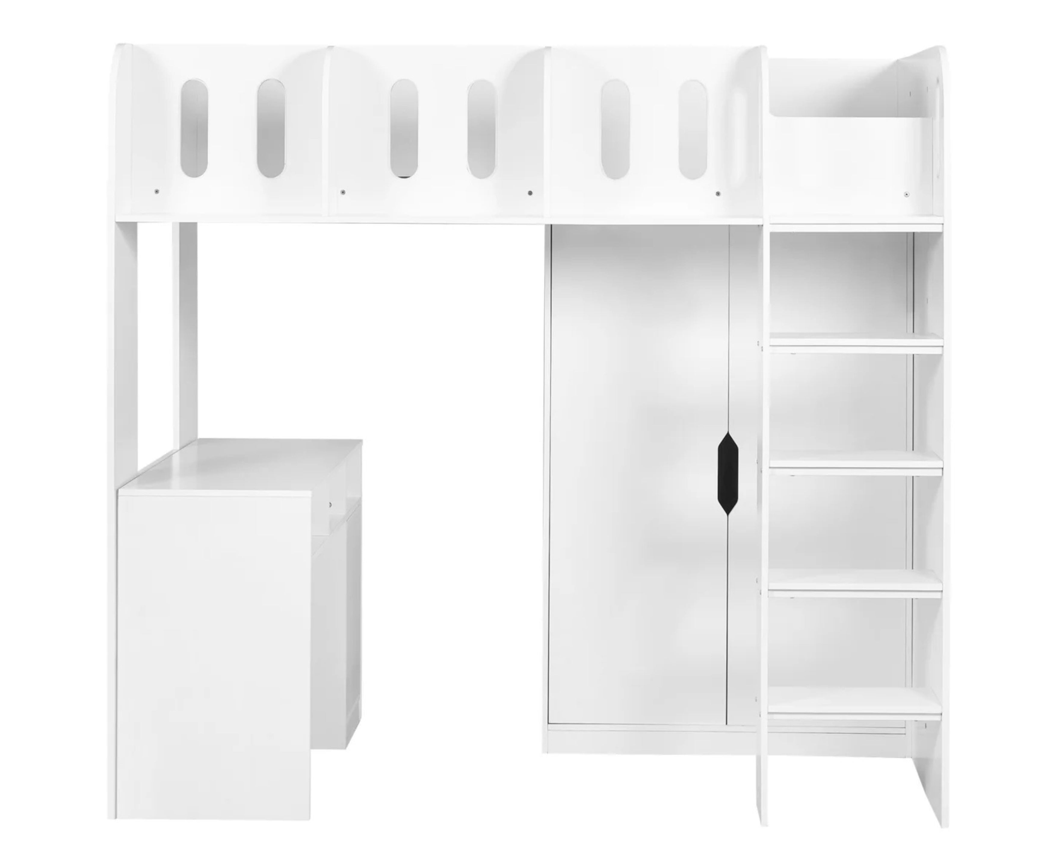 Vision Highsleeper Bed - White