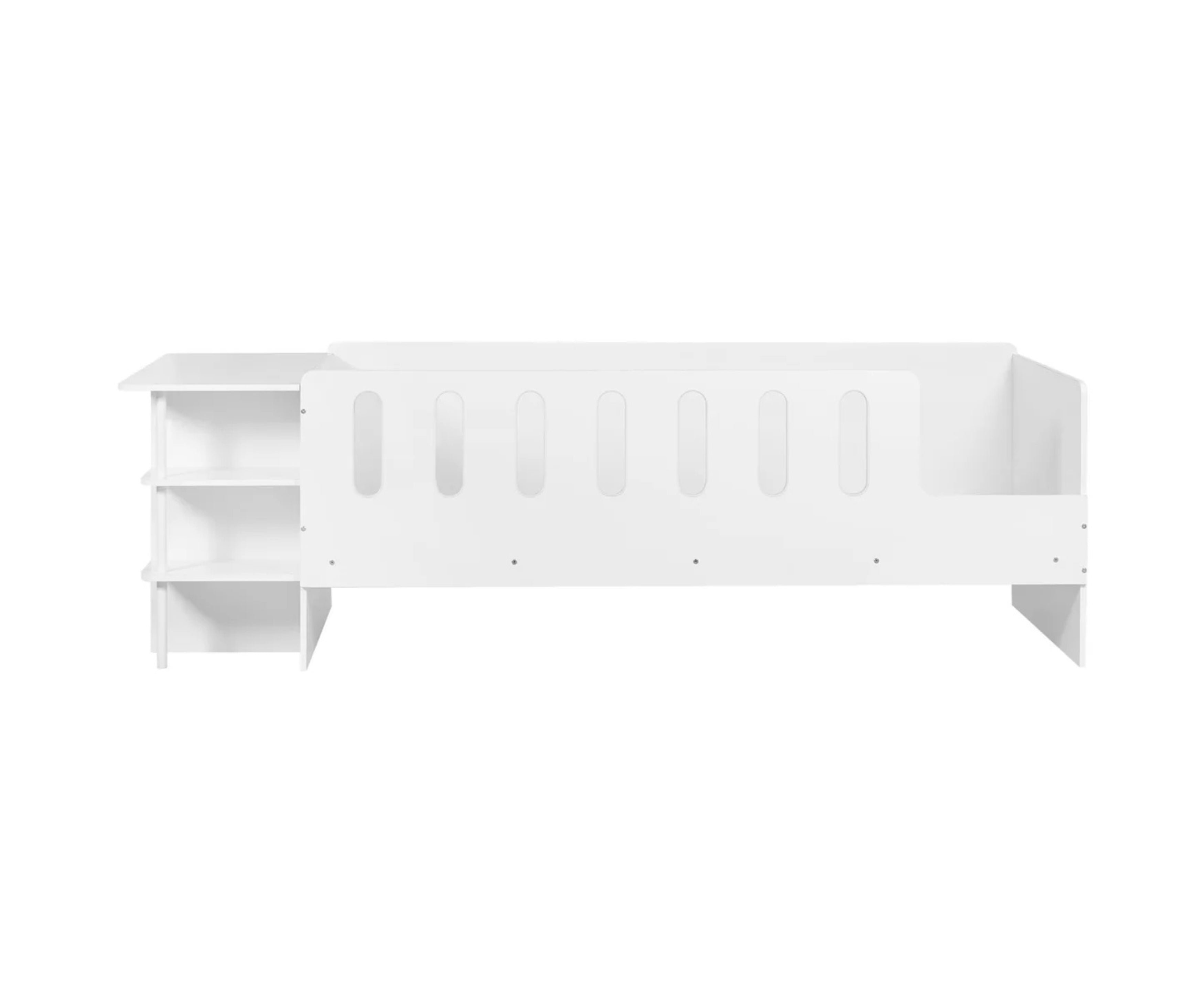 Vision Low Sleeper with Desk - White